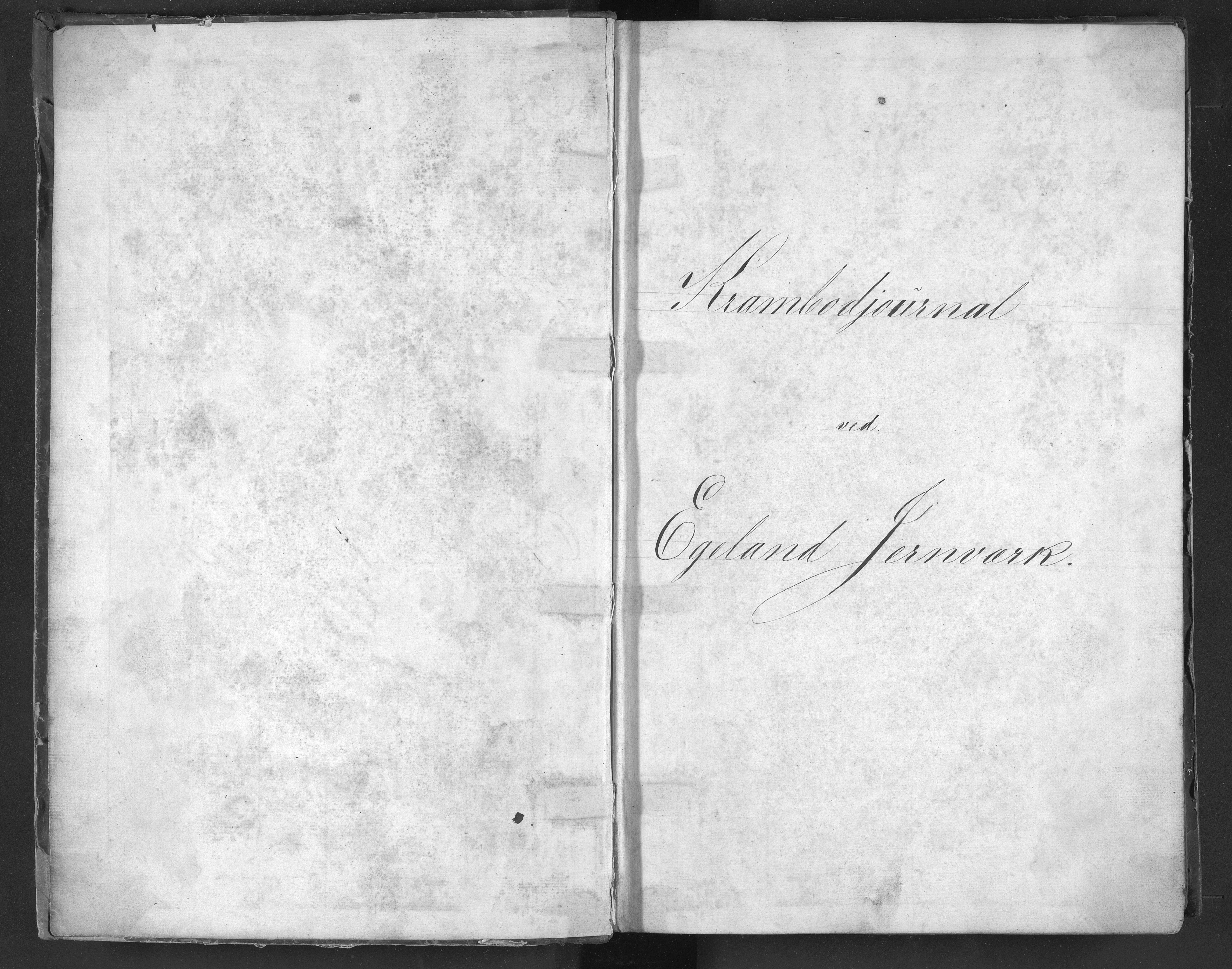 Egelands Jernverk, AAKS/PA-1907/01/L0037: Krambodjournal, 1855-1856