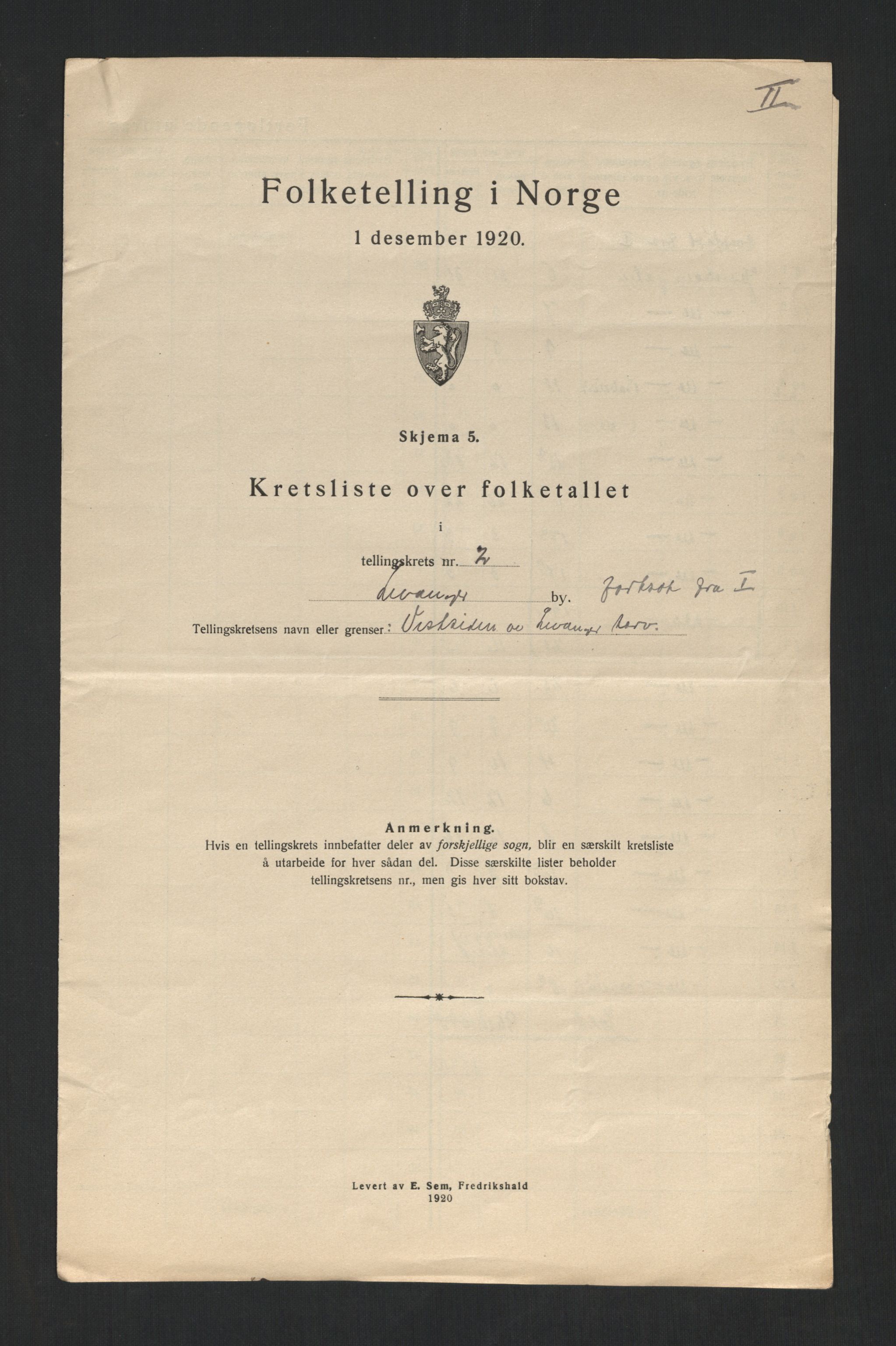 SAT, Folketelling 1920 for 1701 Levanger kjøpstad, 1920, s. 13