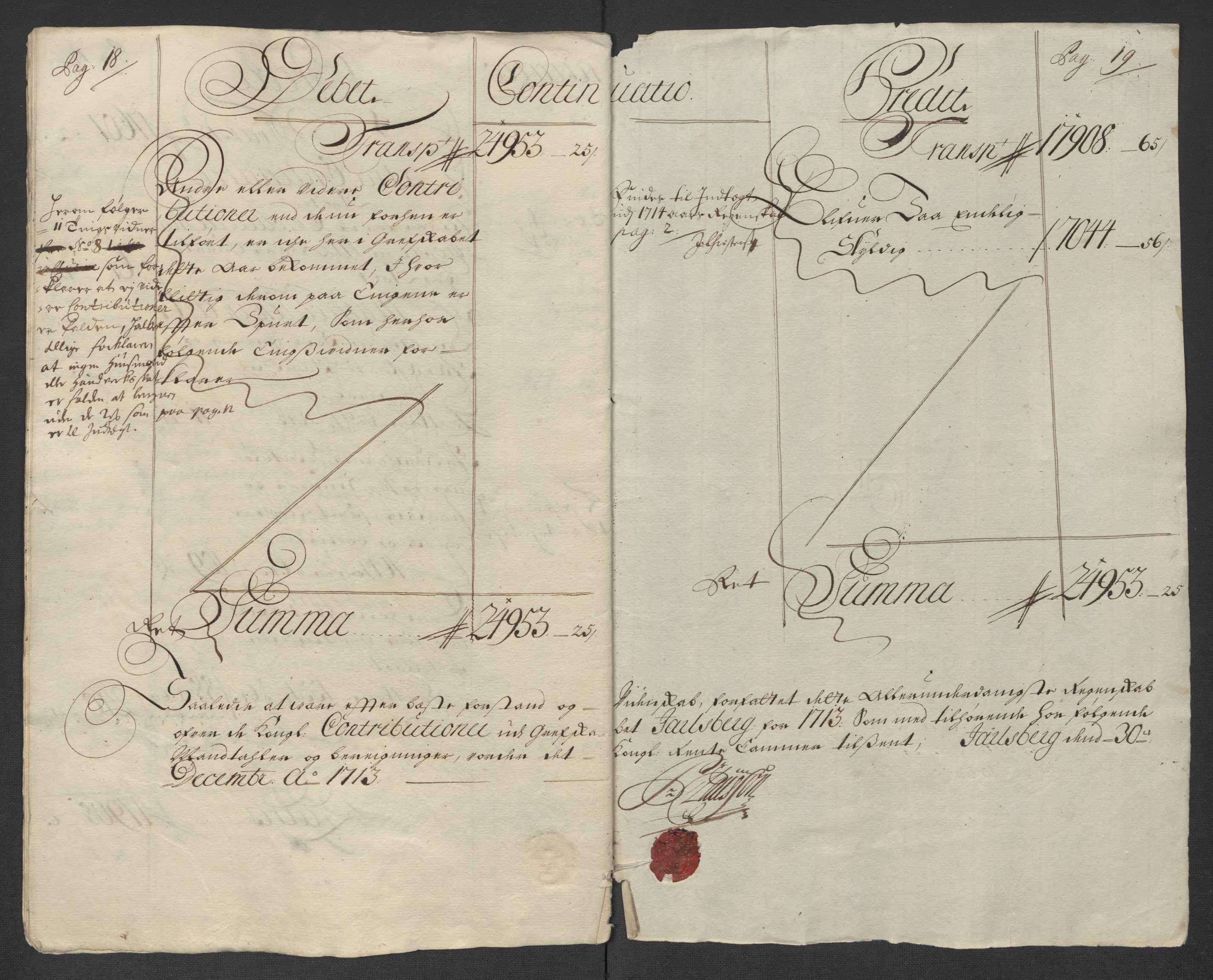 Rentekammeret inntil 1814, Reviderte regnskaper, Fogderegnskap, AV/RA-EA-4092/R32/L1878: Fogderegnskap Jarlsberg grevskap, 1713, s. 12