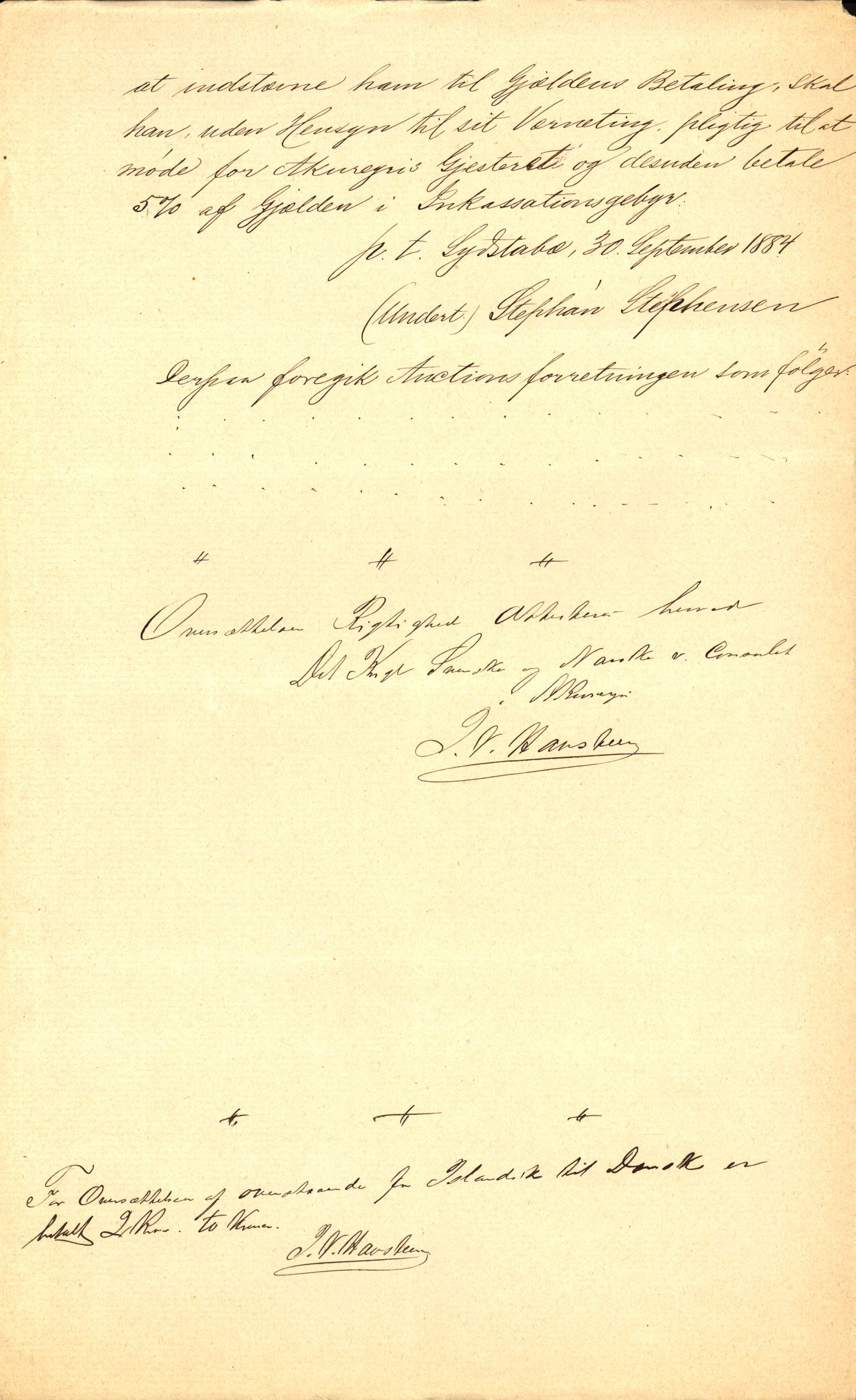 Pa 63 - Østlandske skibsassuranceforening, VEMU/A-1079/G/Ga/L0017/0004: Havaridokumenter / Norden, Alf, Alert, Alpha, Alf av Tønsberg, 1884, s. 20