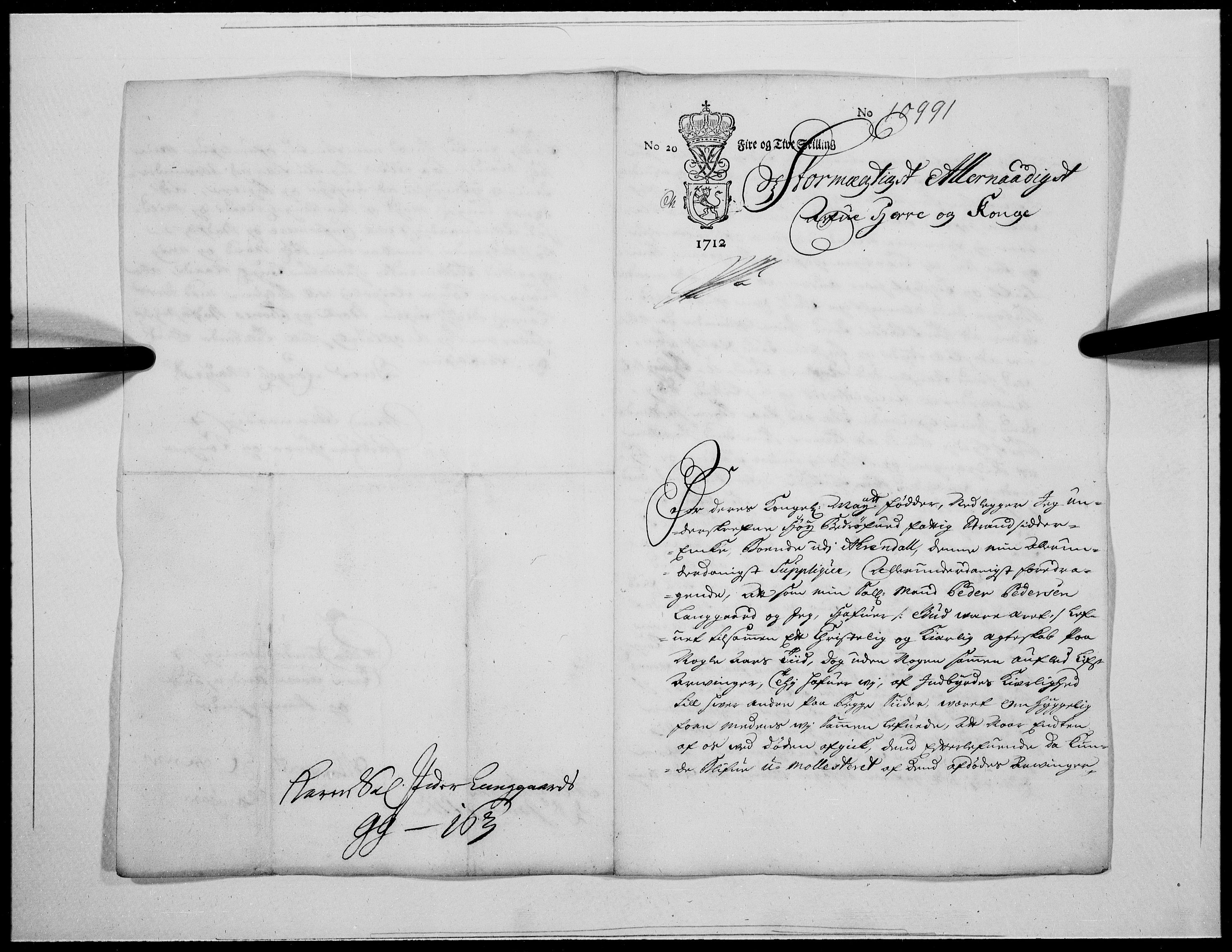 Danske Kanselli 1572-1799, AV/RA-EA-3023/F/Fc/Fcc/Fcca/L0071: Norske innlegg 1572-1799, 1712, s. 41