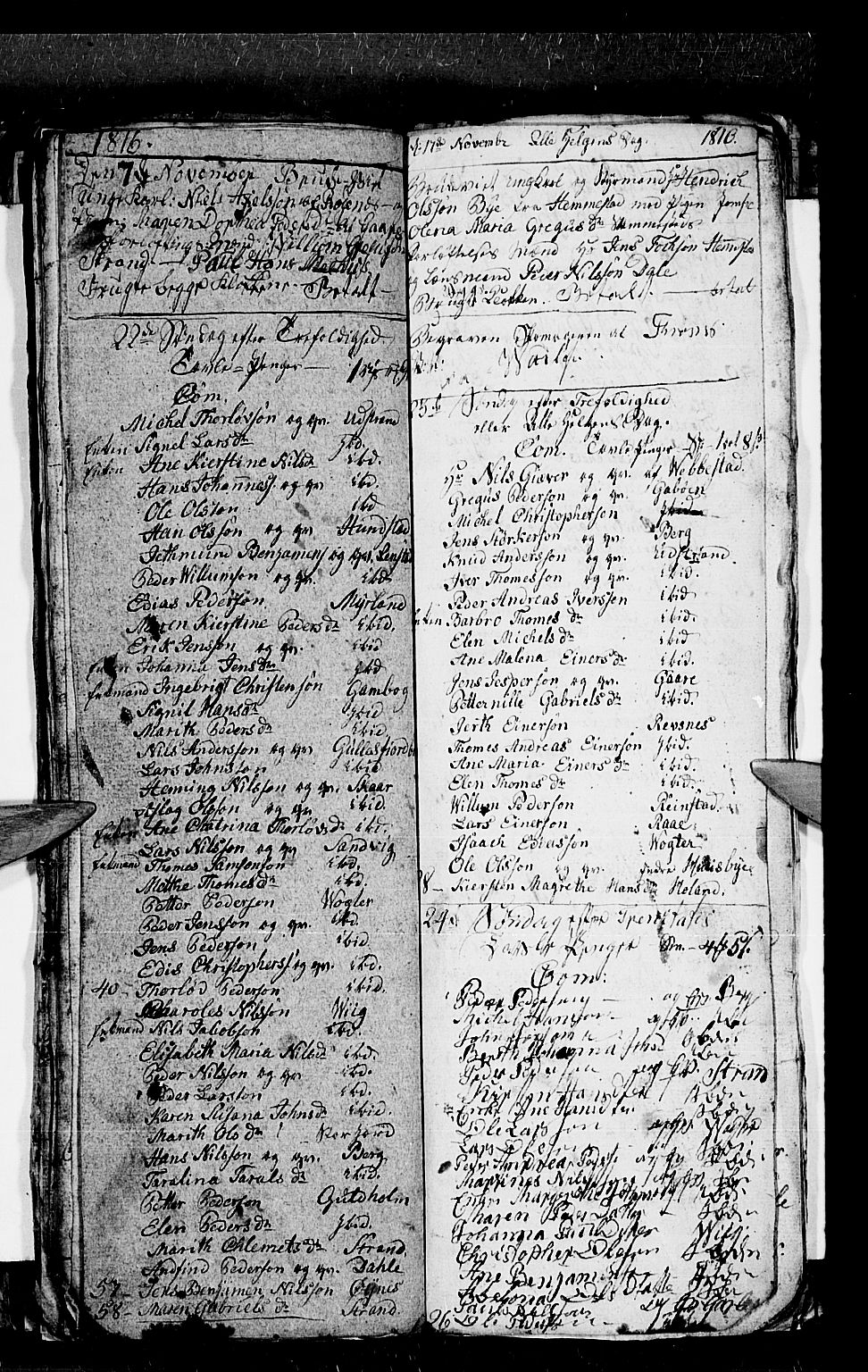 Kvæfjord sokneprestkontor, AV/SATØ-S-1323/G/Ga/Gab/L0001klokker: Klokkerbok nr. 1, 1806-1824