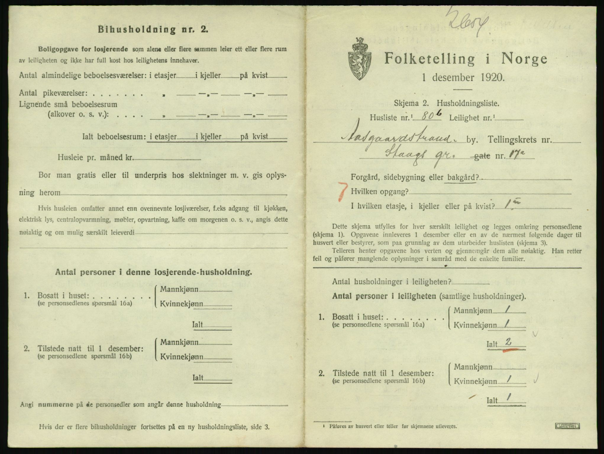 SAKO, Folketelling 1920 for 0704 Åsgårdstrand ladested, 1920, s. 519