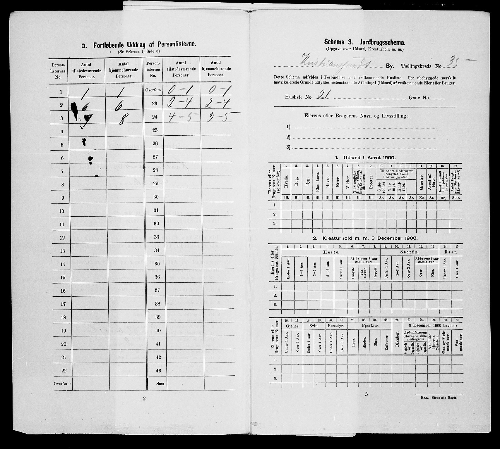 SAK, Folketelling 1900 for 1001 Kristiansand kjøpstad, 1900, s. 5623