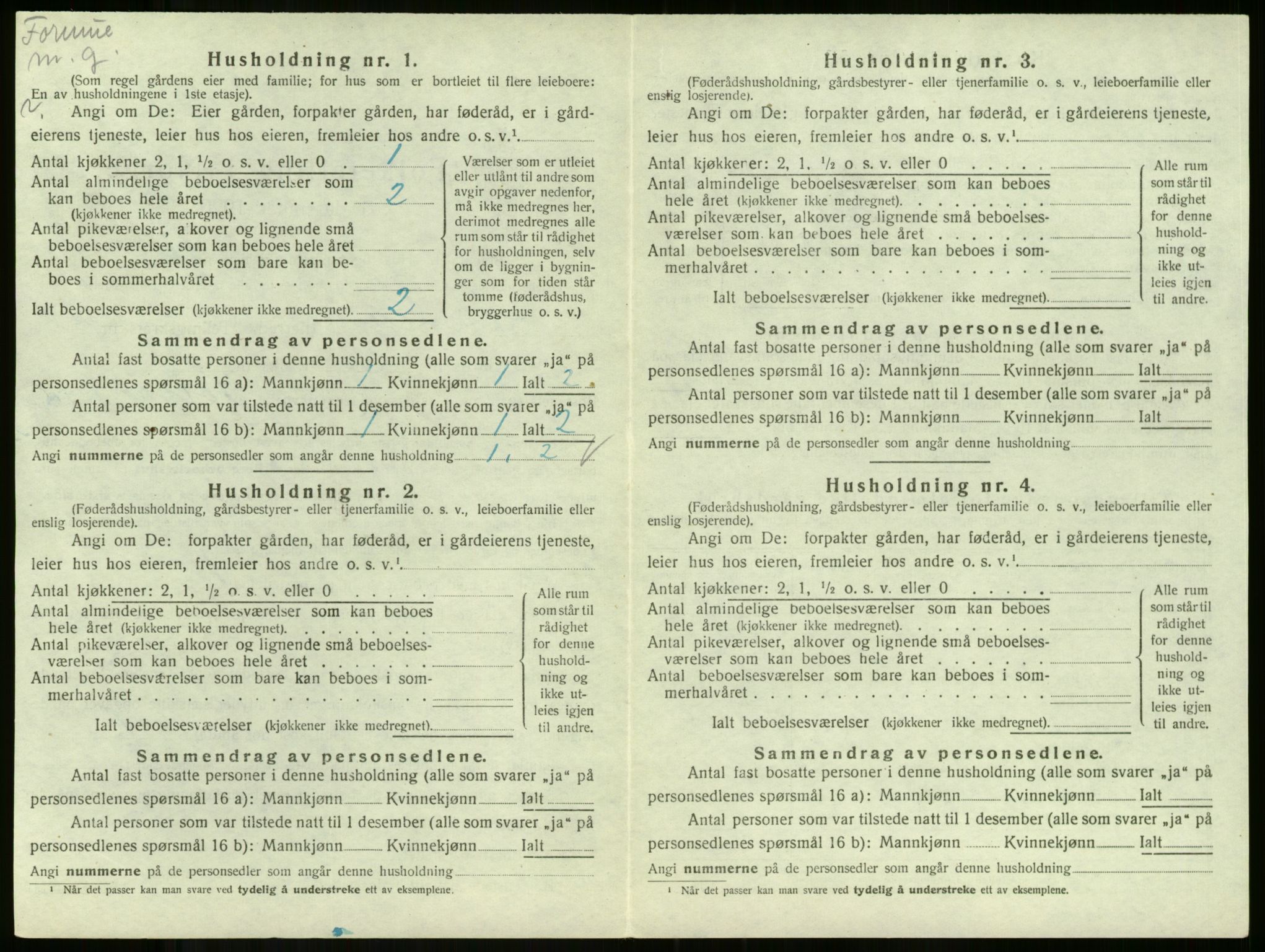 SAKO, Folketelling 1920 for 0719 Andebu herred, 1920, s. 1123