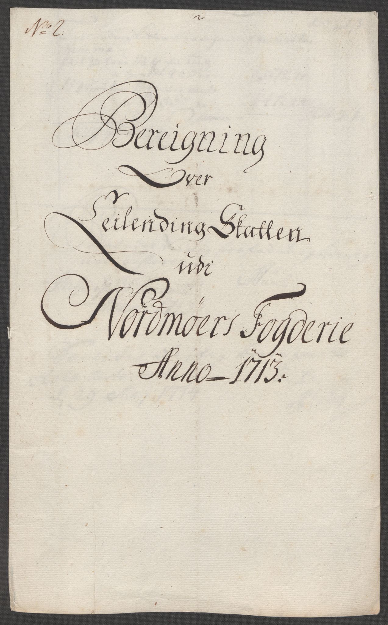 Rentekammeret inntil 1814, Reviderte regnskaper, Fogderegnskap, RA/EA-4092/R56/L3747: Fogderegnskap Nordmøre, 1713, s. 78