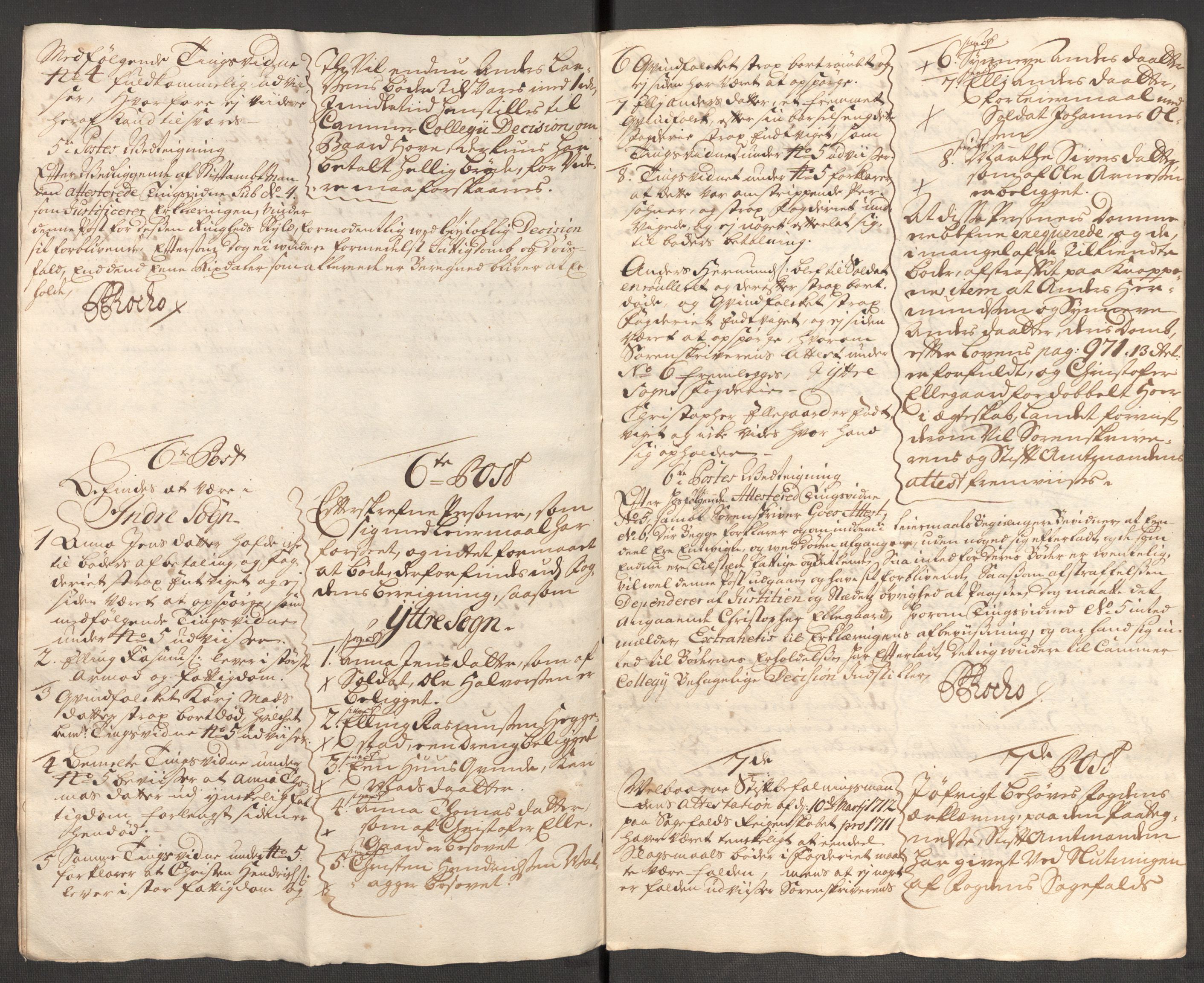 Rentekammeret inntil 1814, Reviderte regnskaper, Fogderegnskap, AV/RA-EA-4092/R52/L3317: Fogderegnskap Sogn, 1711, s. 497