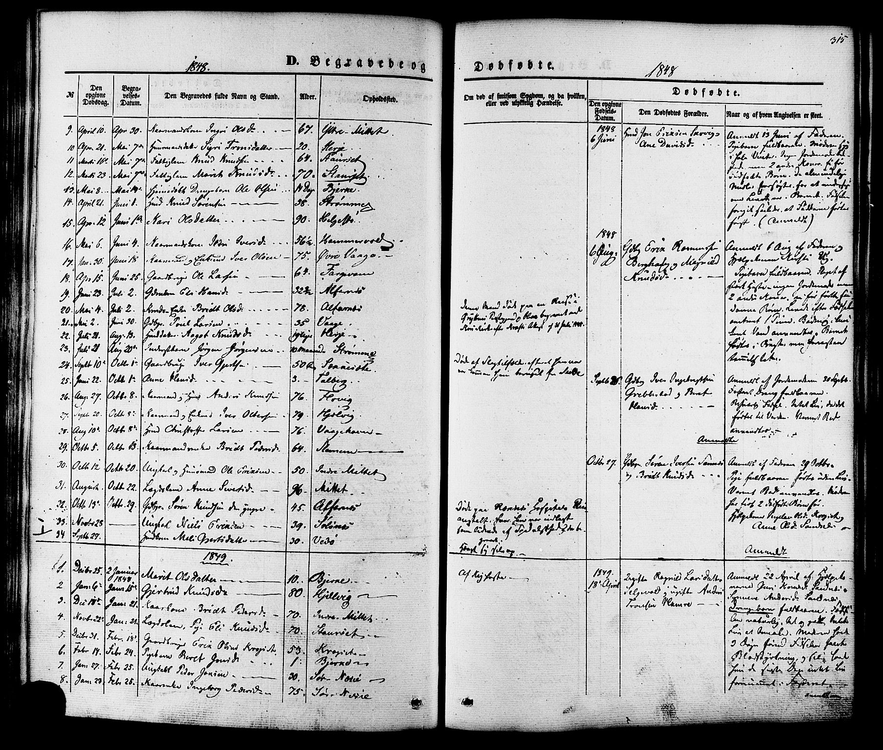 Ministerialprotokoller, klokkerbøker og fødselsregistre - Møre og Romsdal, SAT/A-1454/547/L0603: Ministerialbok nr. 547A05, 1846-1877, s. 315