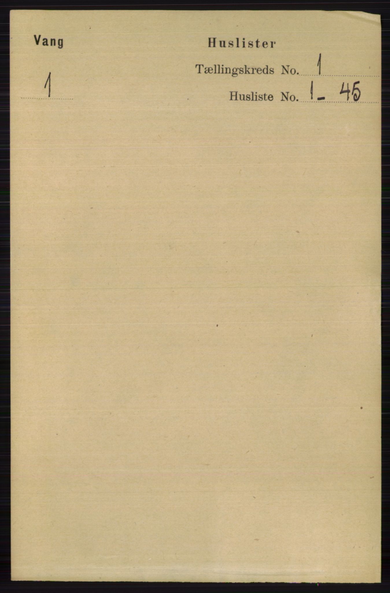 RA, Folketelling 1891 for 0545 Vang herred, 1891, s. 30