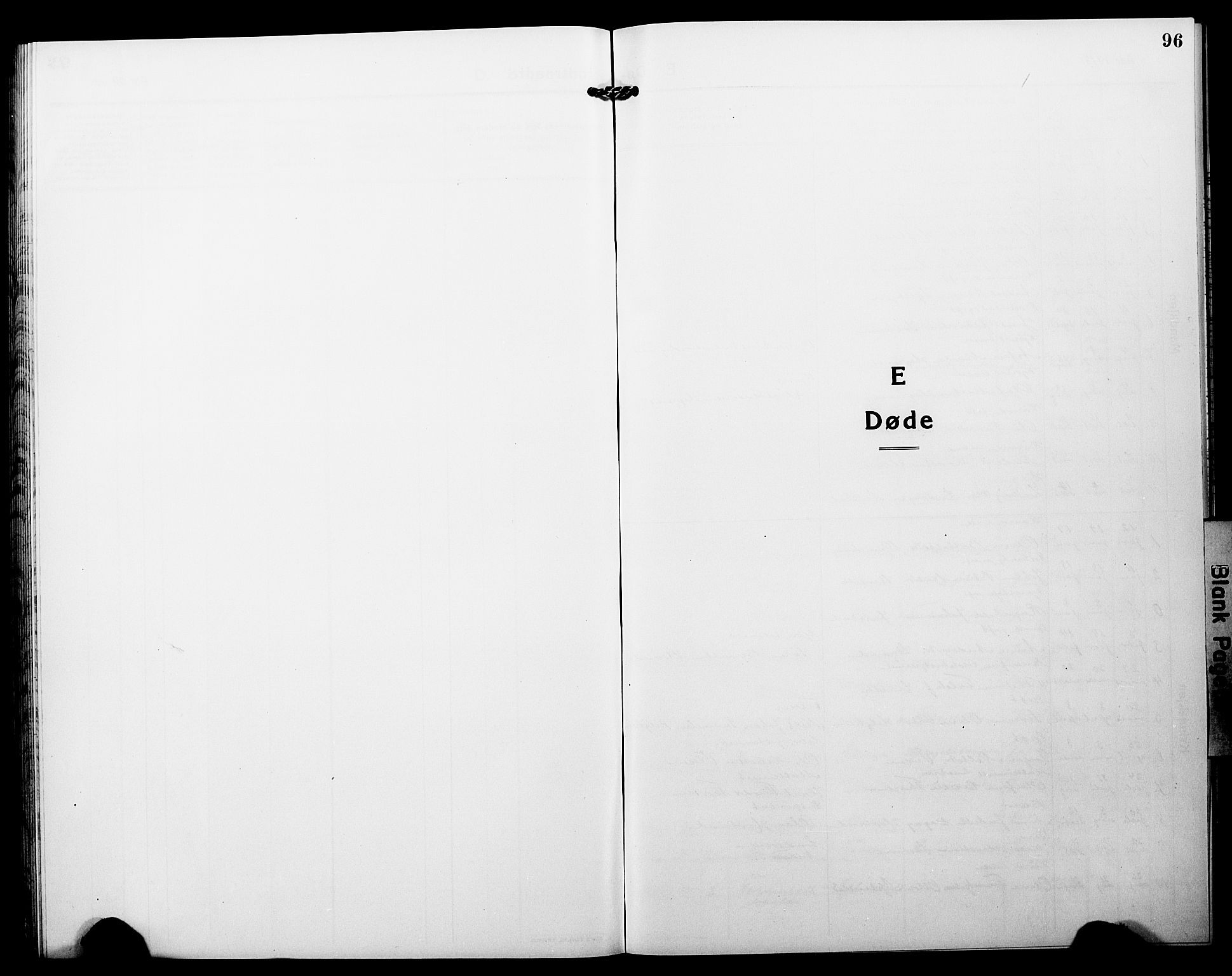 Fjaler sokneprestembete, AV/SAB-A-79801/H/Hab/Habc/L0004: Klokkerbok nr. C 4, 1914-1927, s. 96