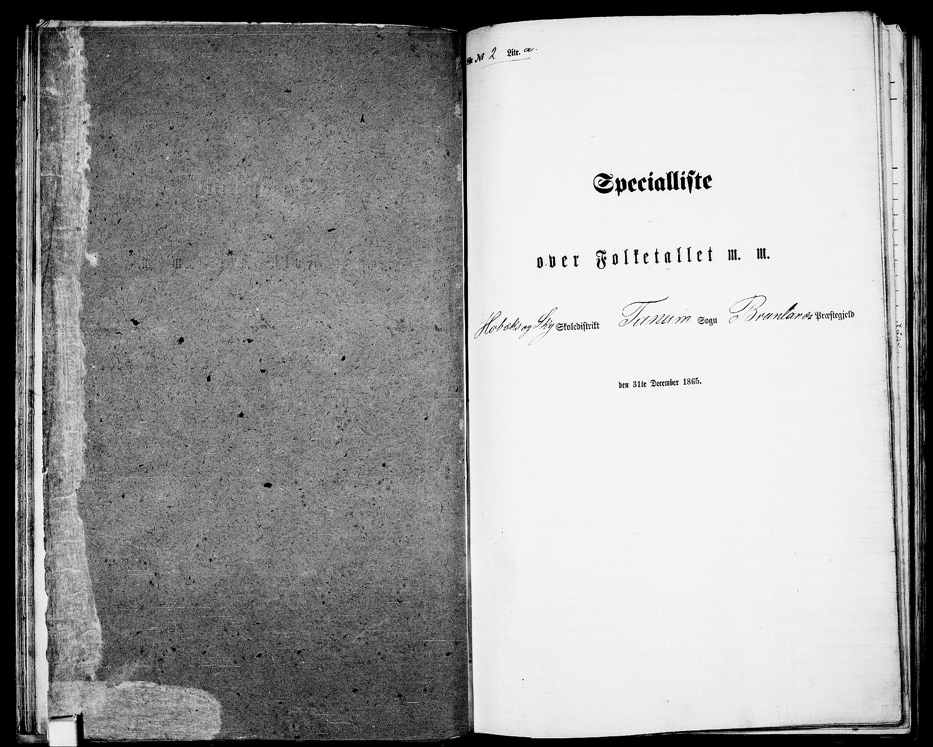 RA, Folketelling 1865 for 0726P Brunlanes prestegjeld, 1865, s. 33