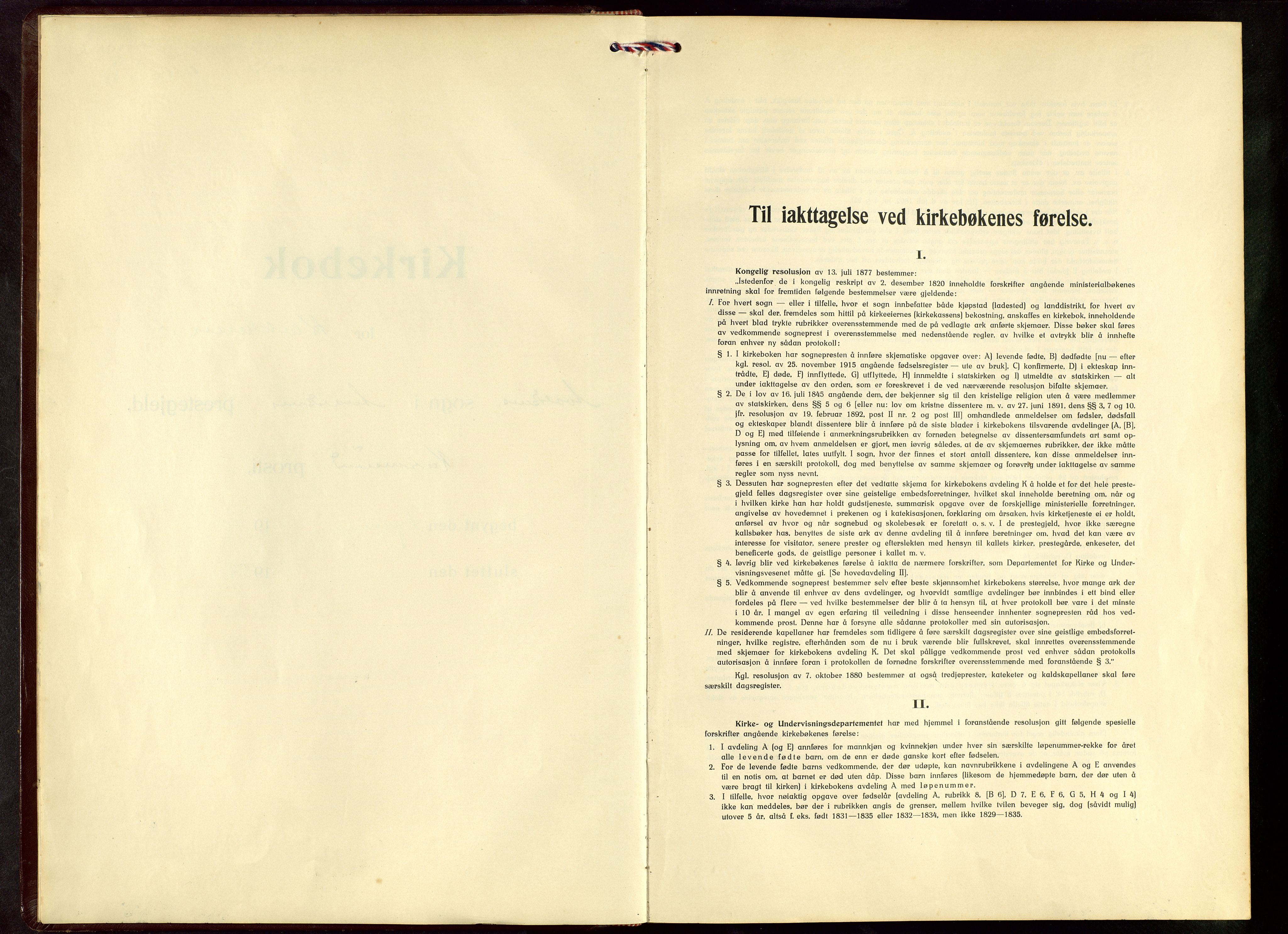 Avaldsnes sokneprestkontor, AV/SAST-A -101851/H/Ha/Hab/L0009: Klokkerbok nr. B 9, 1940-1958