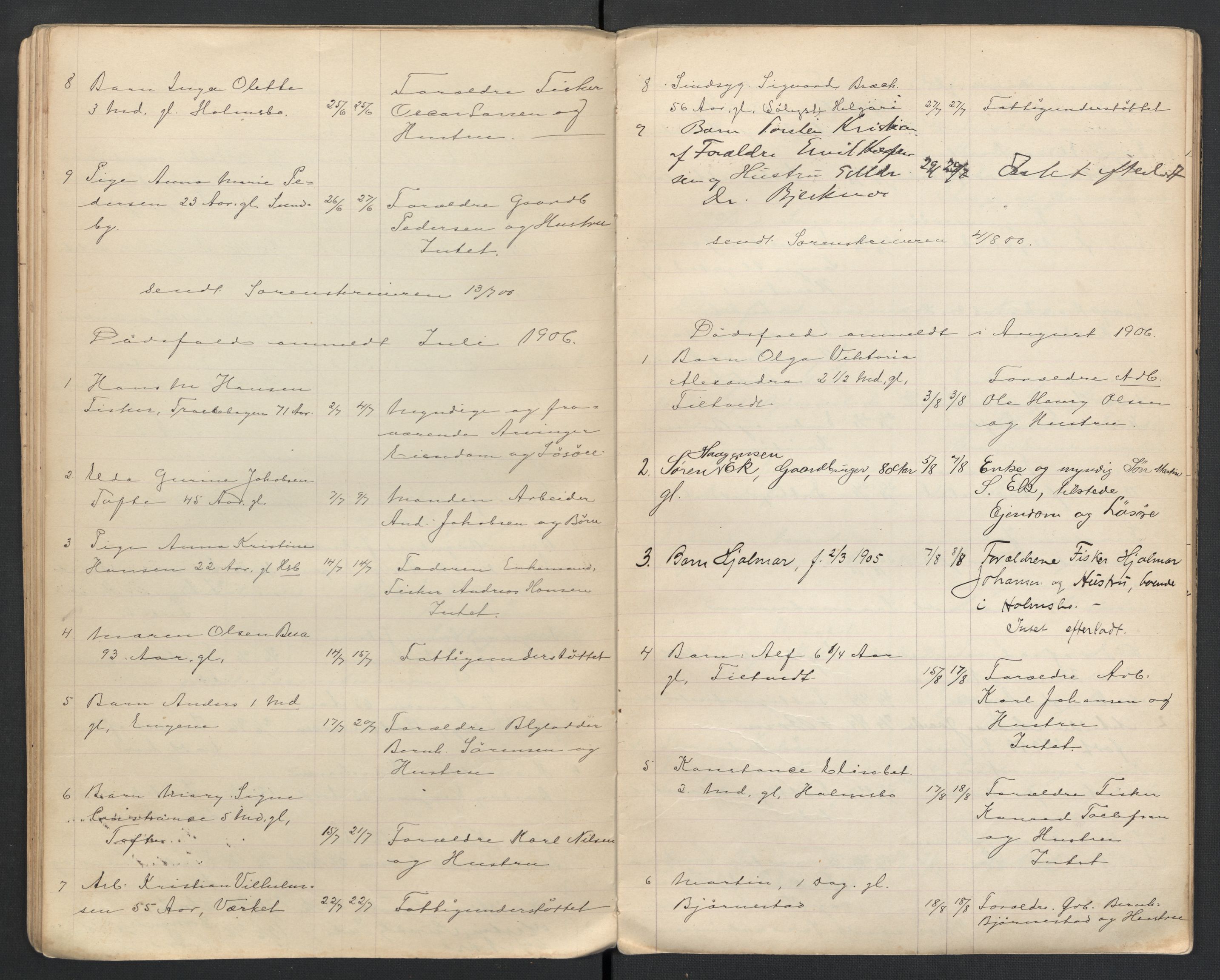 Hurum lensmannskontor, AV/SAKO-A-505/H/Ha/L0001: Dødsfallsprotokoll, 1896-1916