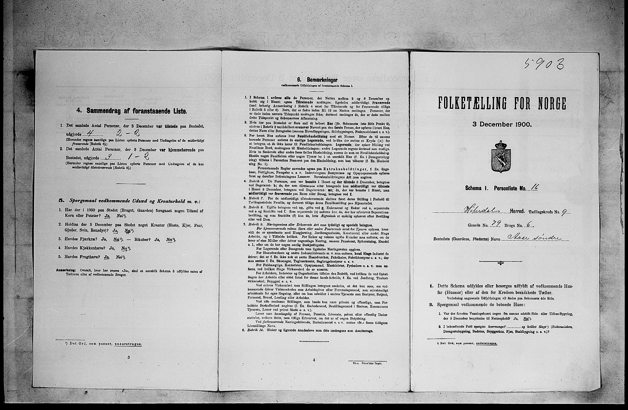 SAKO, Folketelling 1900 for 0823 Heddal herred, 1900, s. 1108