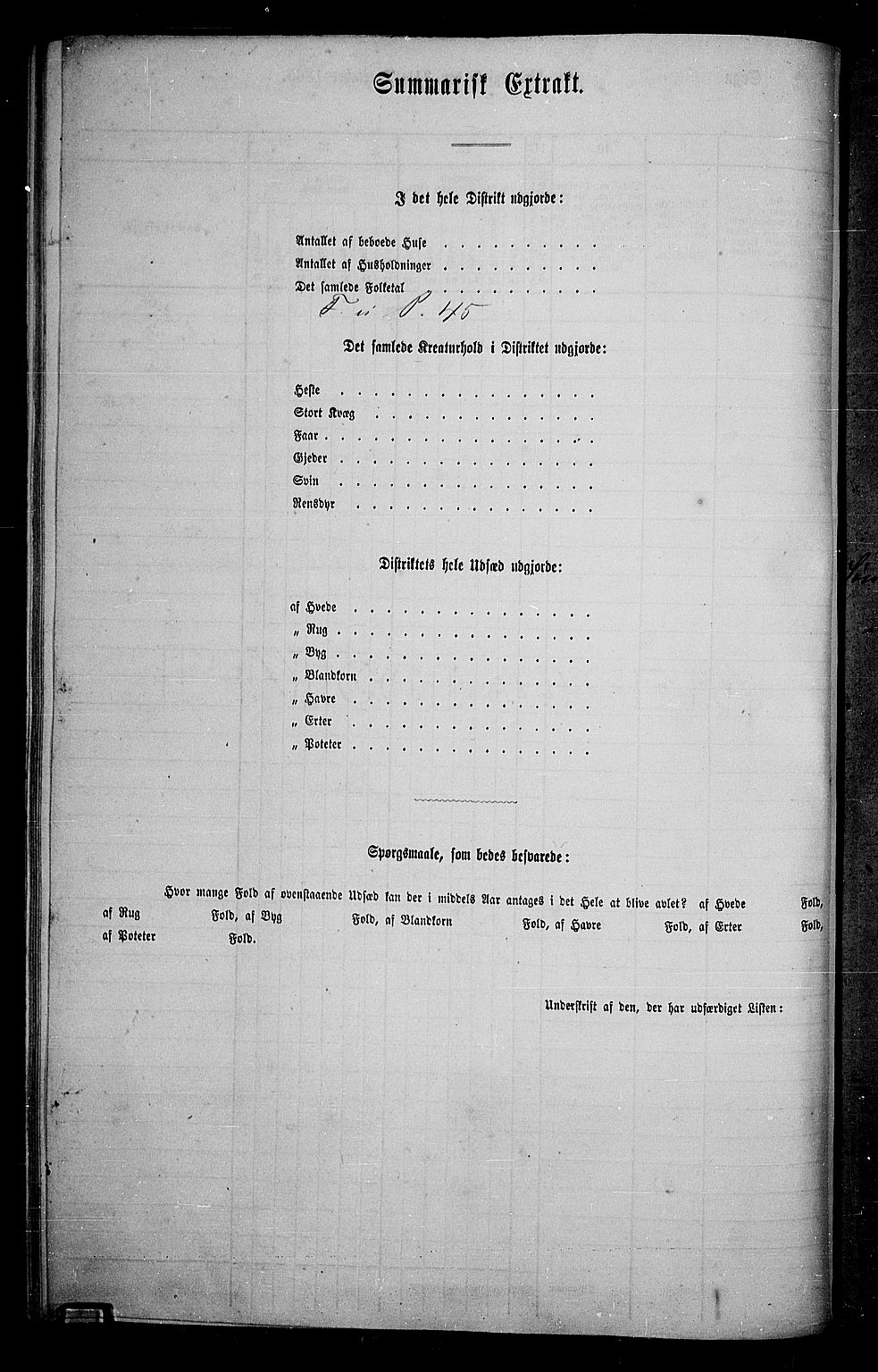 RA, Folketelling 1865 for 0529P Vestre Toten prestegjeld, 1865, s. 233