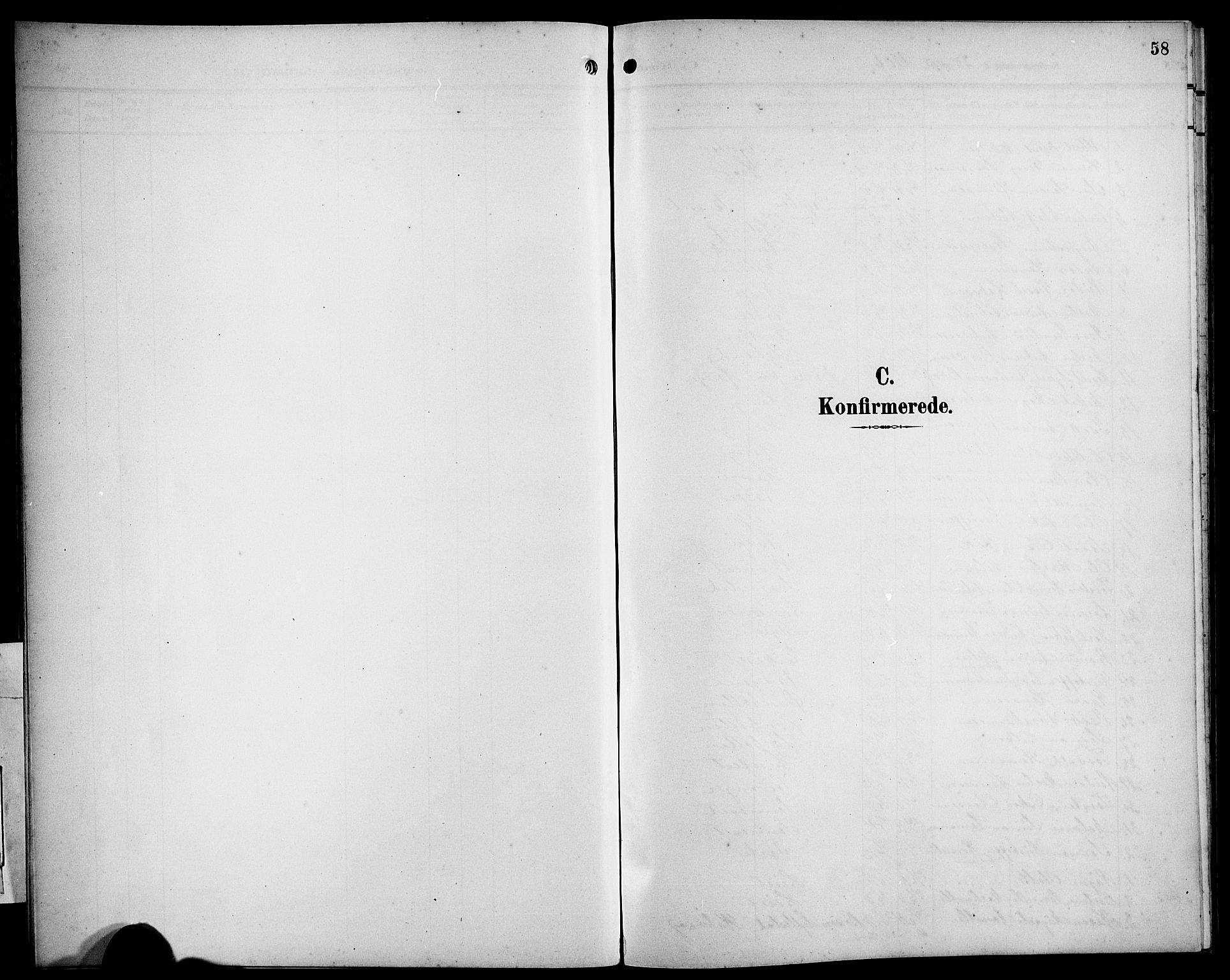Bremanger sokneprestembete, SAB/A-82201/H/Hab/Habb/L0001: Klokkerbok nr. B 1, 1906-1925, s. 58