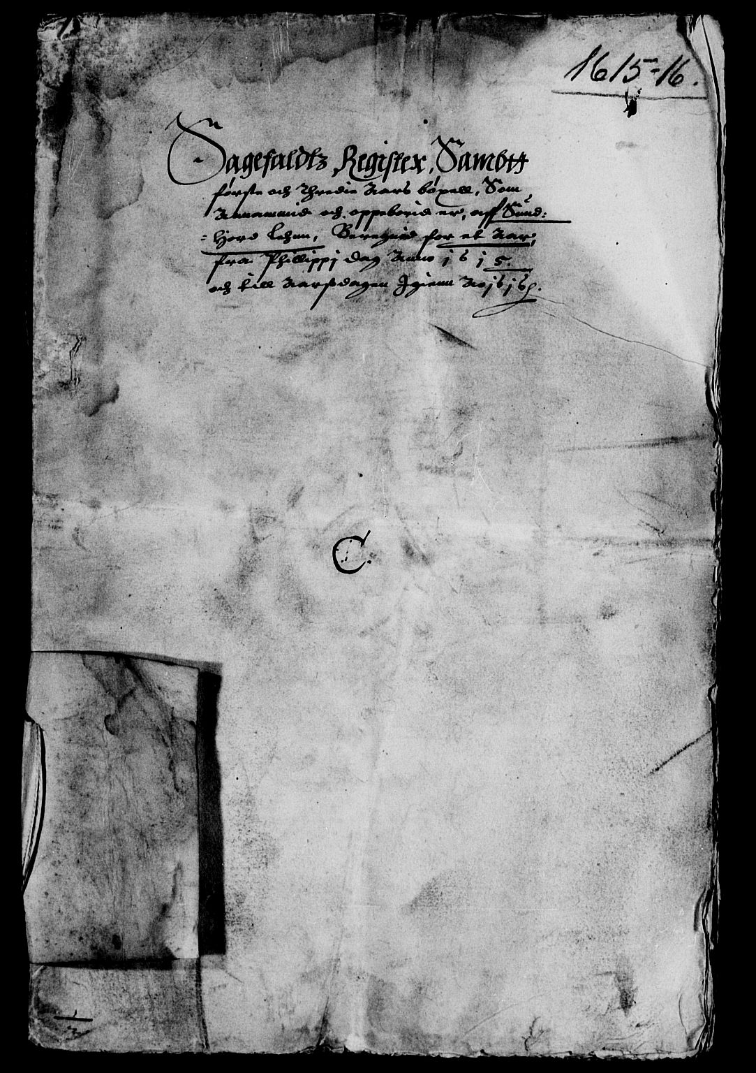 Rentekammeret inntil 1814, Reviderte regnskaper, Lensregnskaper, RA/EA-5023/R/Rb/Rbt/L0019: Bergenhus len, 1615-1616