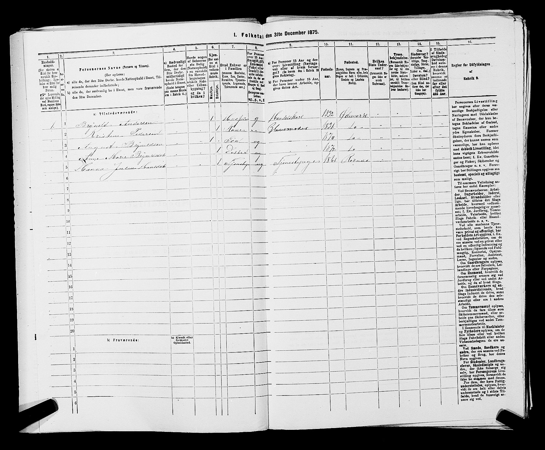 RA, Folketelling 1875 for 0118P Aremark prestegjeld, 1875, s. 1051