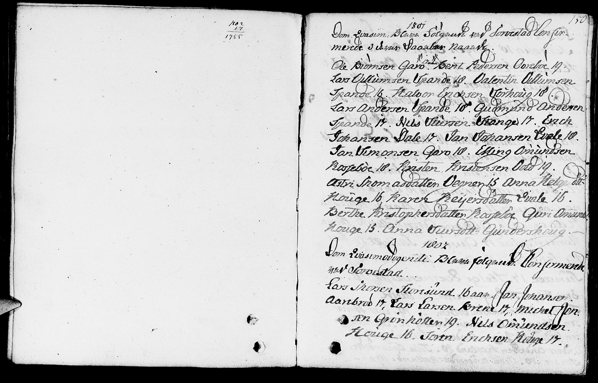 Torvastad sokneprestkontor, SAST/A -101857/H/Ha/Haa/L0002: Ministerialbok nr. A 2, 1801-1817, s. 150