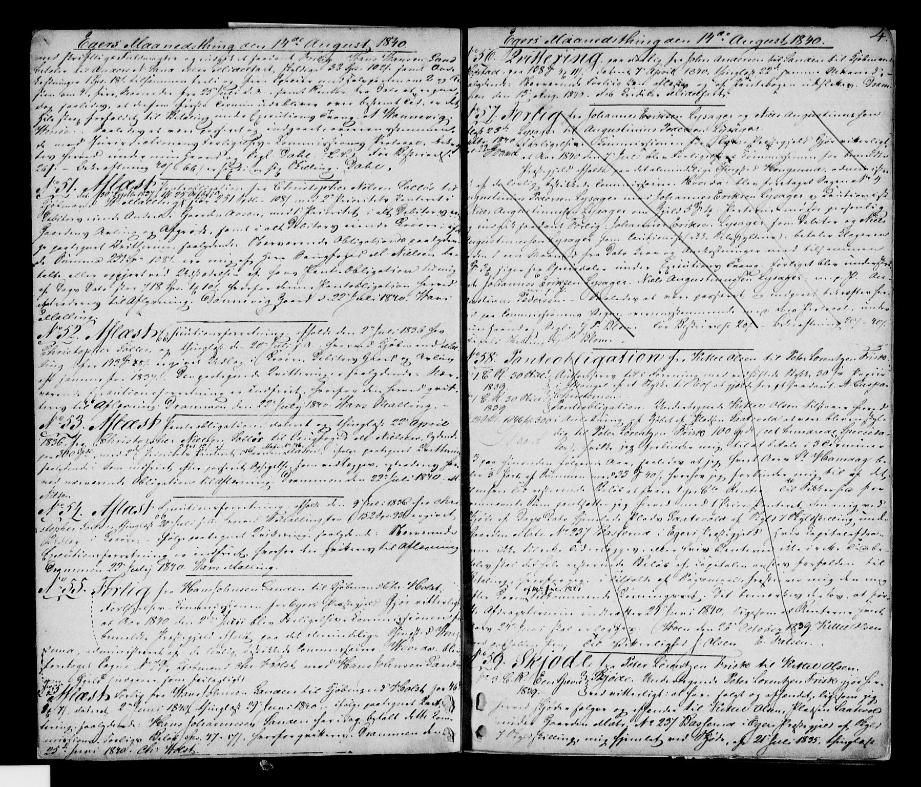Eiker, Modum og Sigdal sorenskriveri, SAKO/A-123/G/Ga/Gaa/L0011a: Pantebok nr. I 11a, 1840-1842, s. 4