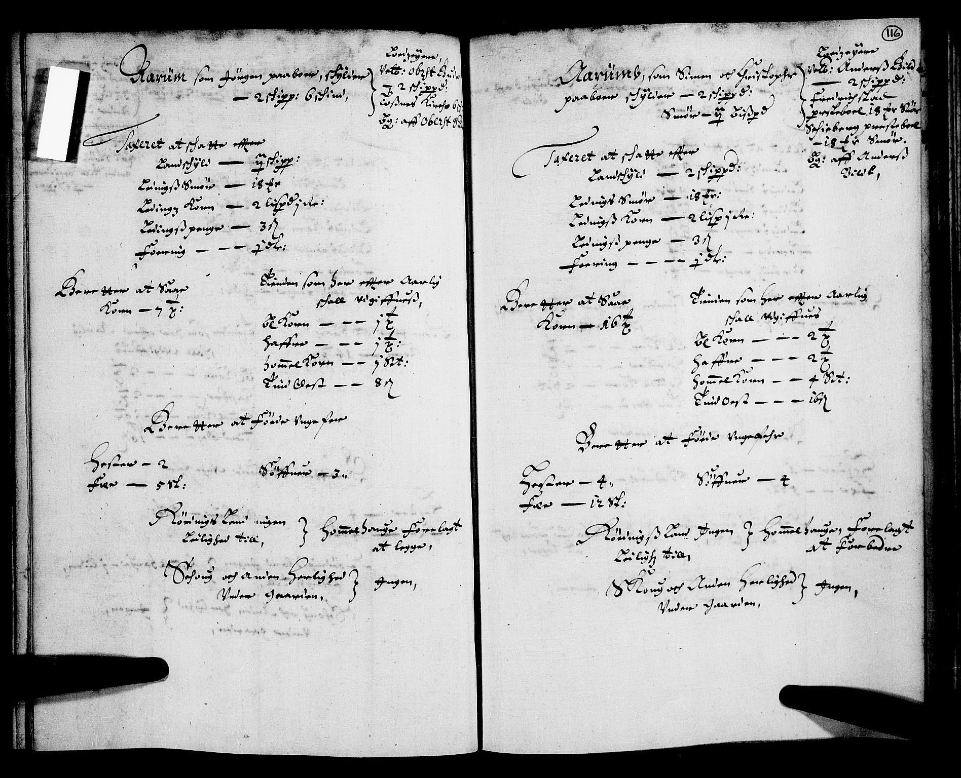 Rentekammeret inntil 1814, Realistisk ordnet avdeling, AV/RA-EA-4070/N/Nb/Nba/L0004: Tune, Veme, Åbygge og Hvaler, 1. del, 1667, s. 115b-116a