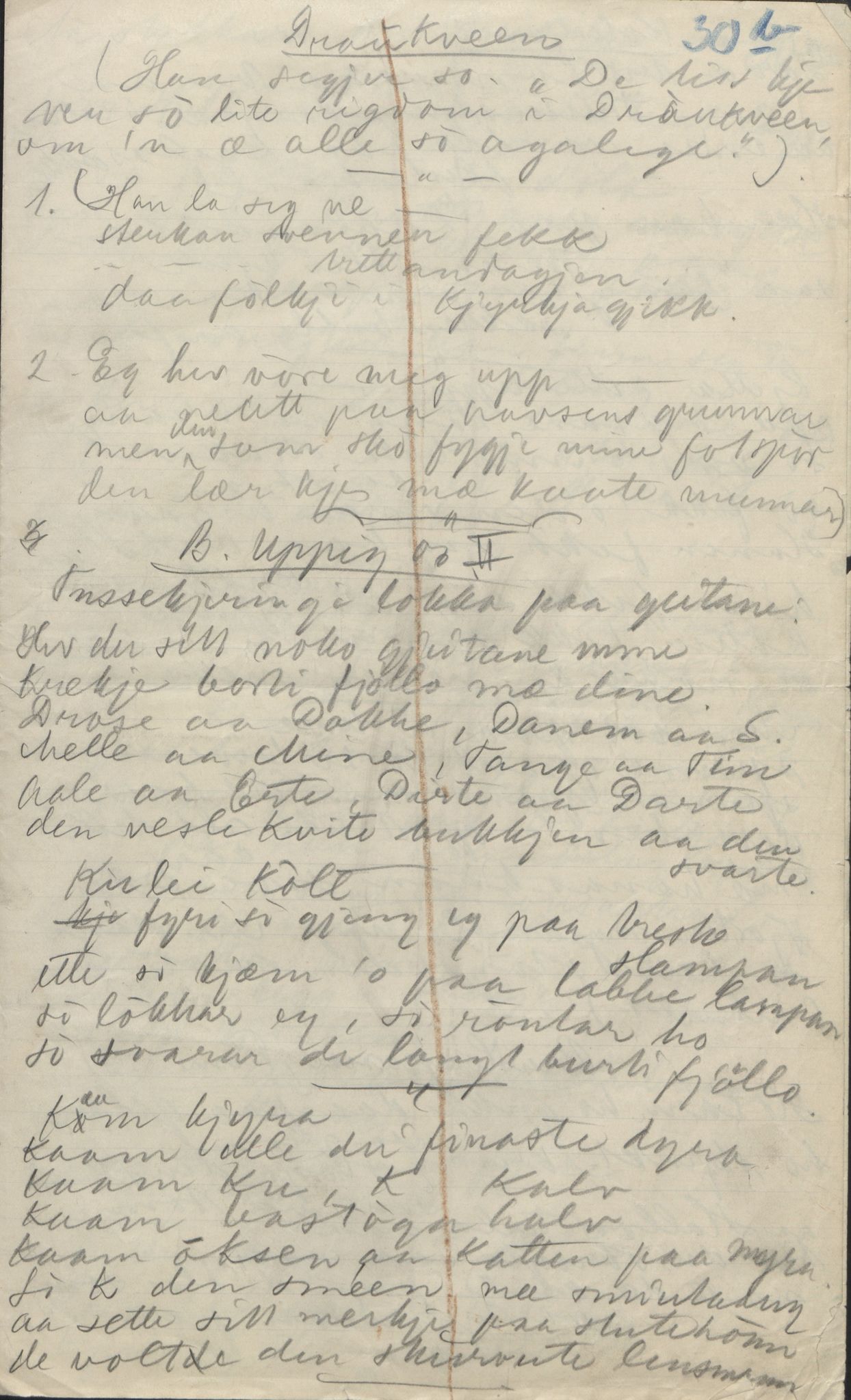 Rikard Berge, TEMU/TGM-A-1003/F/L0004/0044: 101-159 / 147 Visa om Storegut 4 vers. Også diverse kjelder. , 1906-1908, s. 30b