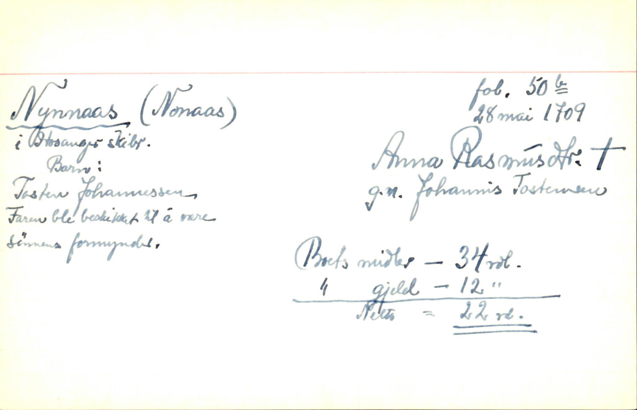 Skiftekort ved Statsarkivet i Bergen, SAB/SKIFTEKORT/001/L0001: Skifteprotokoll nr. 1-2 - test test, 1702-1716, s. 1239