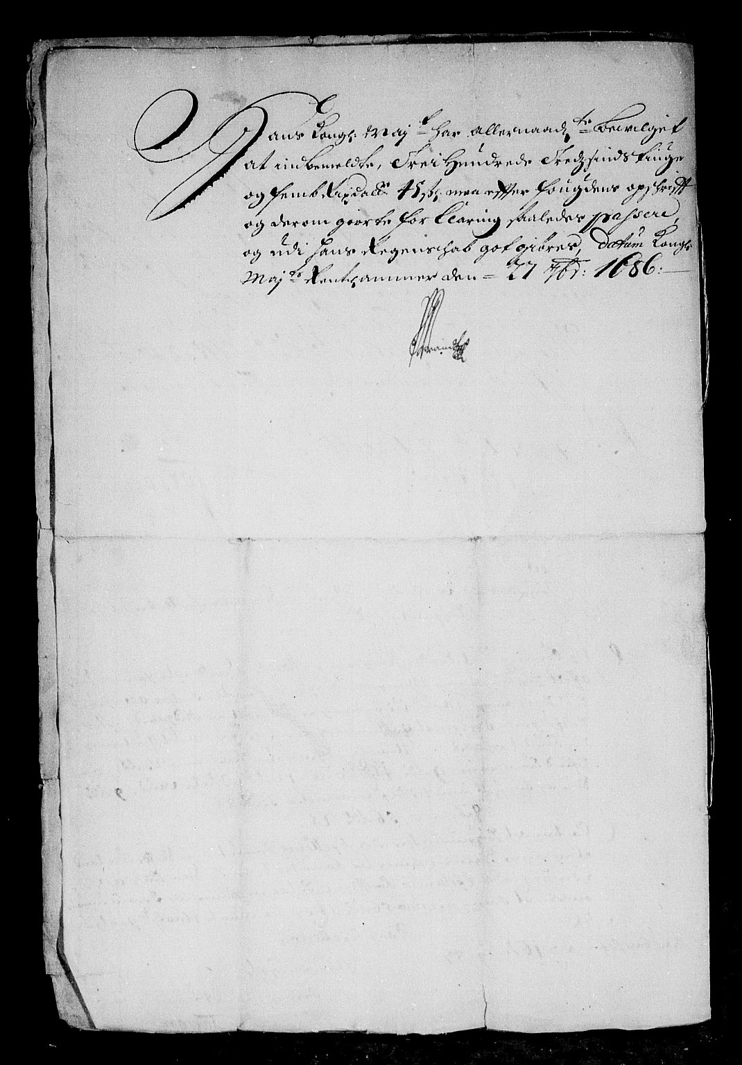 Rentekammeret inntil 1814, Reviderte regnskaper, Stiftamtstueregnskaper, Bergen stiftamt, AV/RA-EA-6043/R/Rc/L0078: Bergen stiftamt, 1685