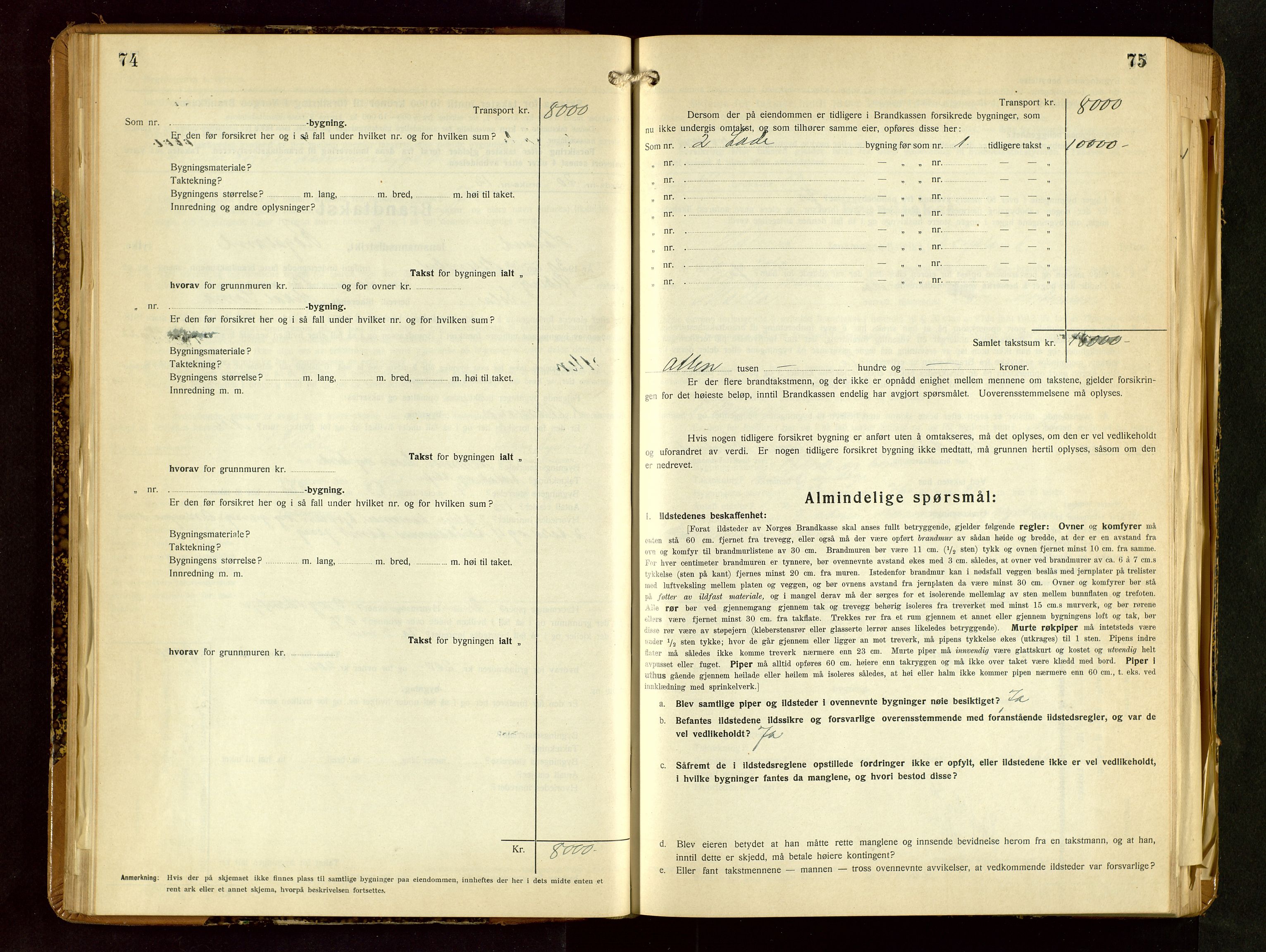 Håland lensmannskontor, AV/SAST-A-100100/Gob/L0009: Branntakstprotokoll - skjematakst. Register i boken., 1930-1933, s. 74-75