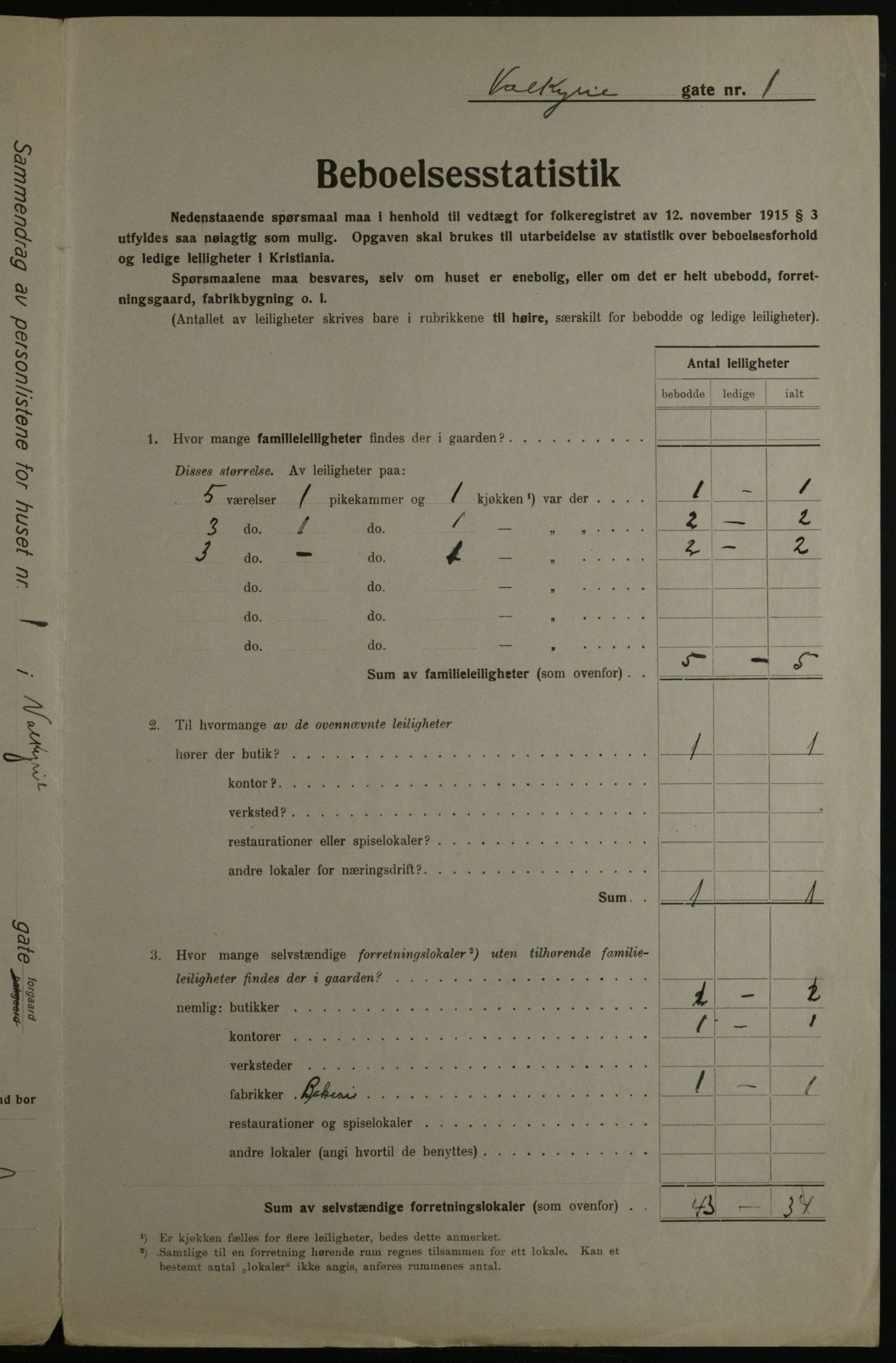 OBA, Kommunal folketelling 1.12.1923 for Kristiania, 1923, s. 134395