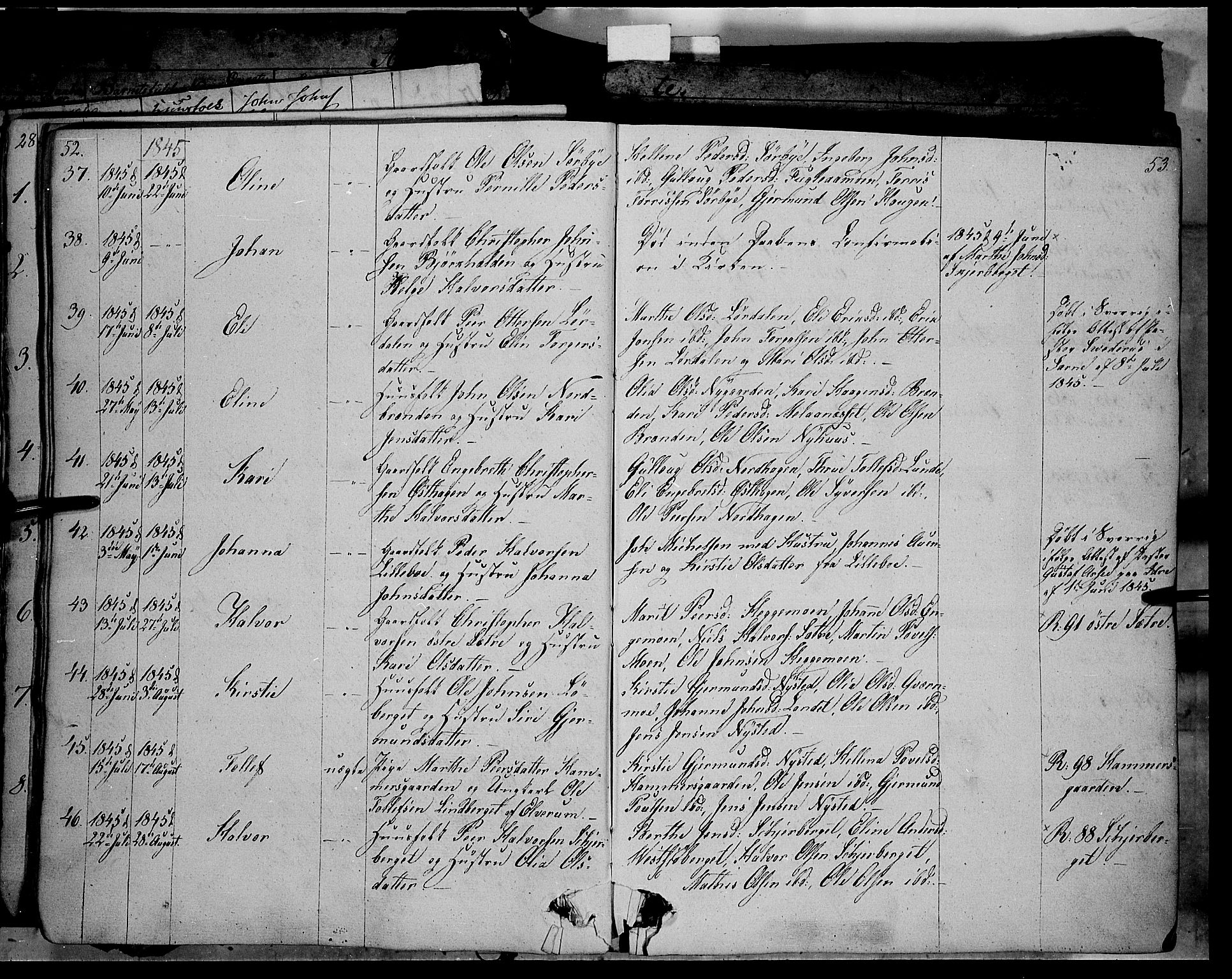 Trysil prestekontor, AV/SAH-PREST-046/H/Ha/Haa/L0004: Ministerialbok nr. 4 /1, 1842-1850, s. 52-53