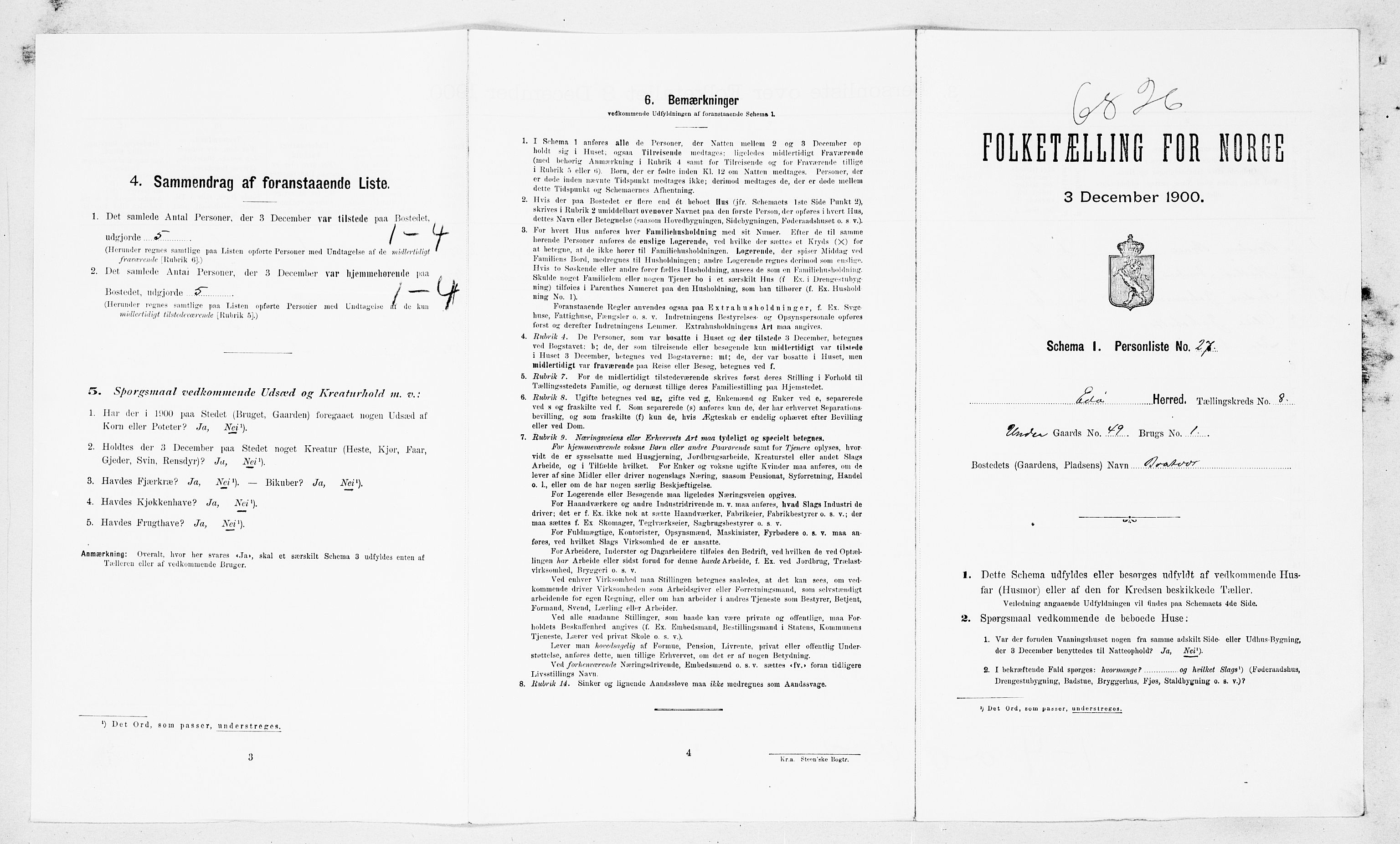 SAT, Folketelling 1900 for 1573 Edøy herred, 1900, s. 690