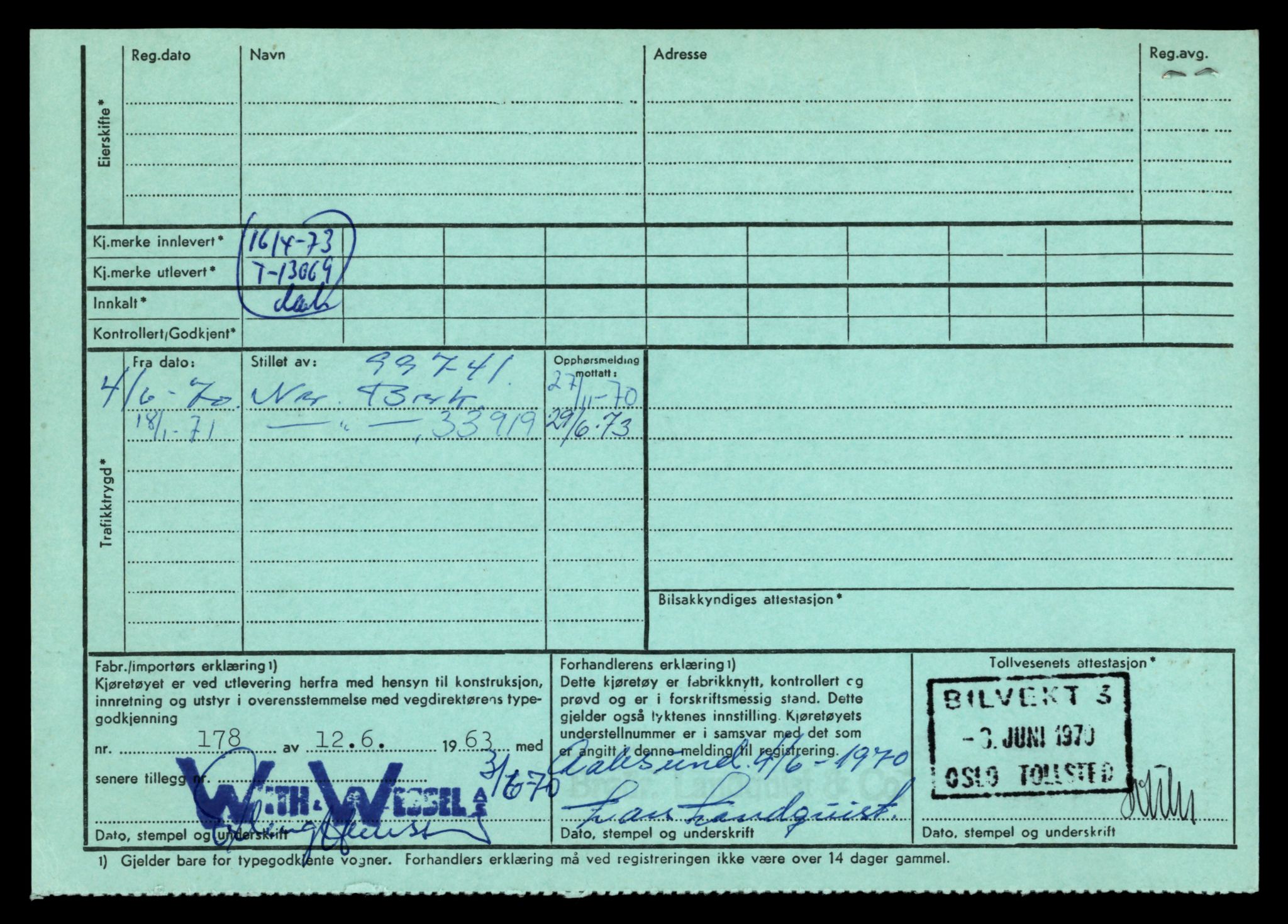 Møre og Romsdal vegkontor - Ålesund trafikkstasjon, AV/SAT-A-4099/F/Fe/L0037: Registreringskort for kjøretøy T 13031 - T 13179, 1927-1998, s. 766