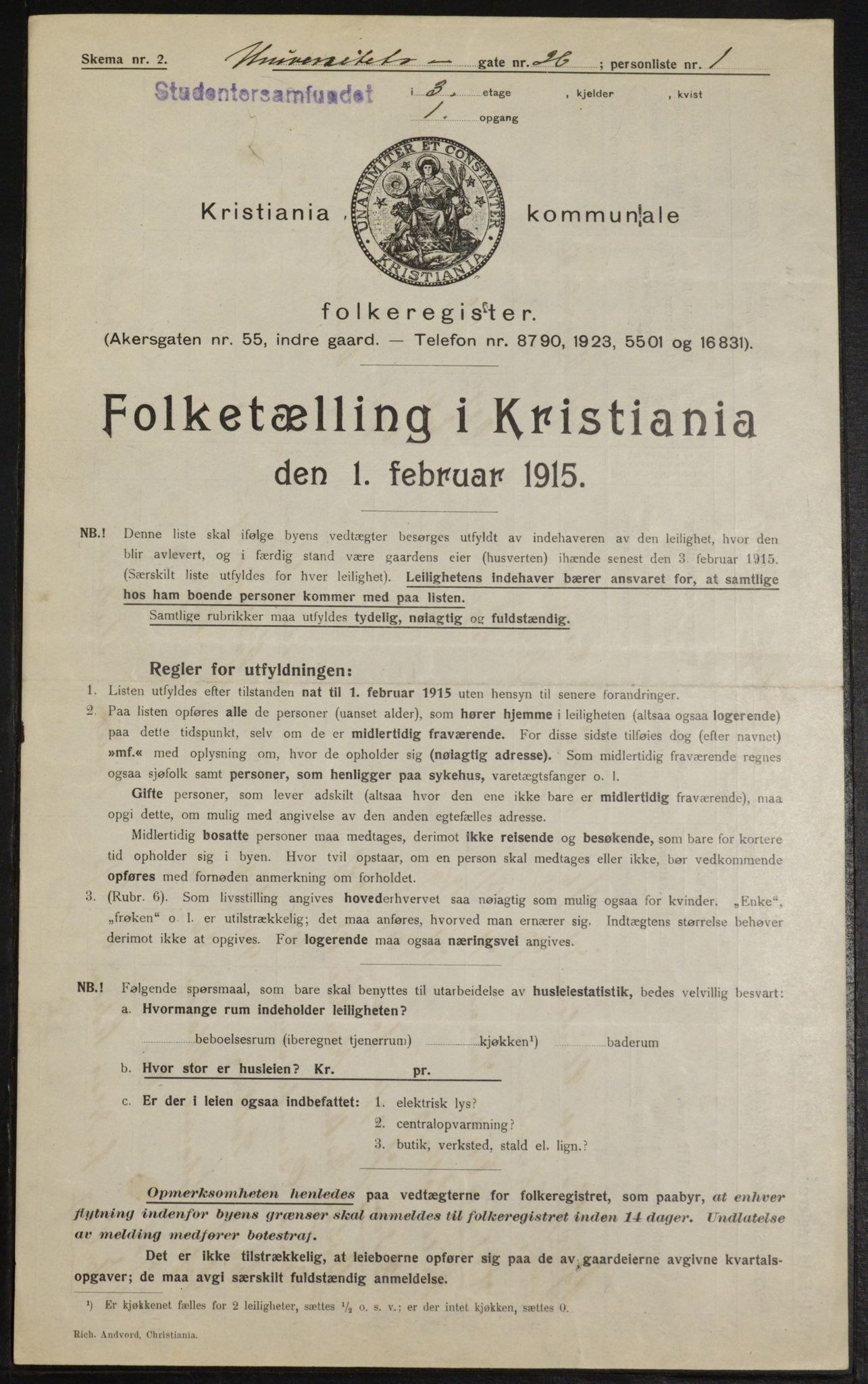 OBA, Kommunal folketelling 1.2.1915 for Kristiania, 1915, s. 120862