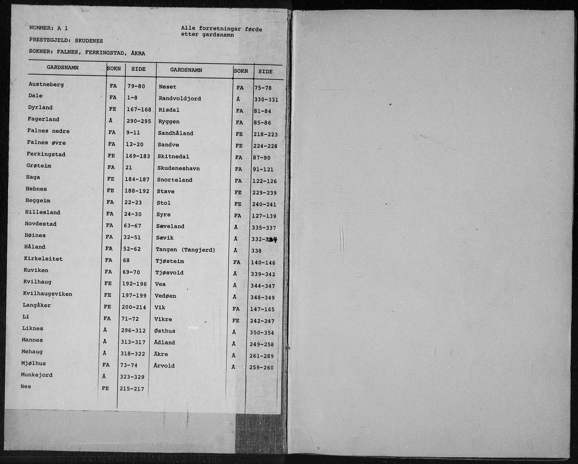 Skudenes sokneprestkontor, SAST/A -101849/H/Ha/Haa/L0001: Ministerialbok nr. A 1, 1770-1842