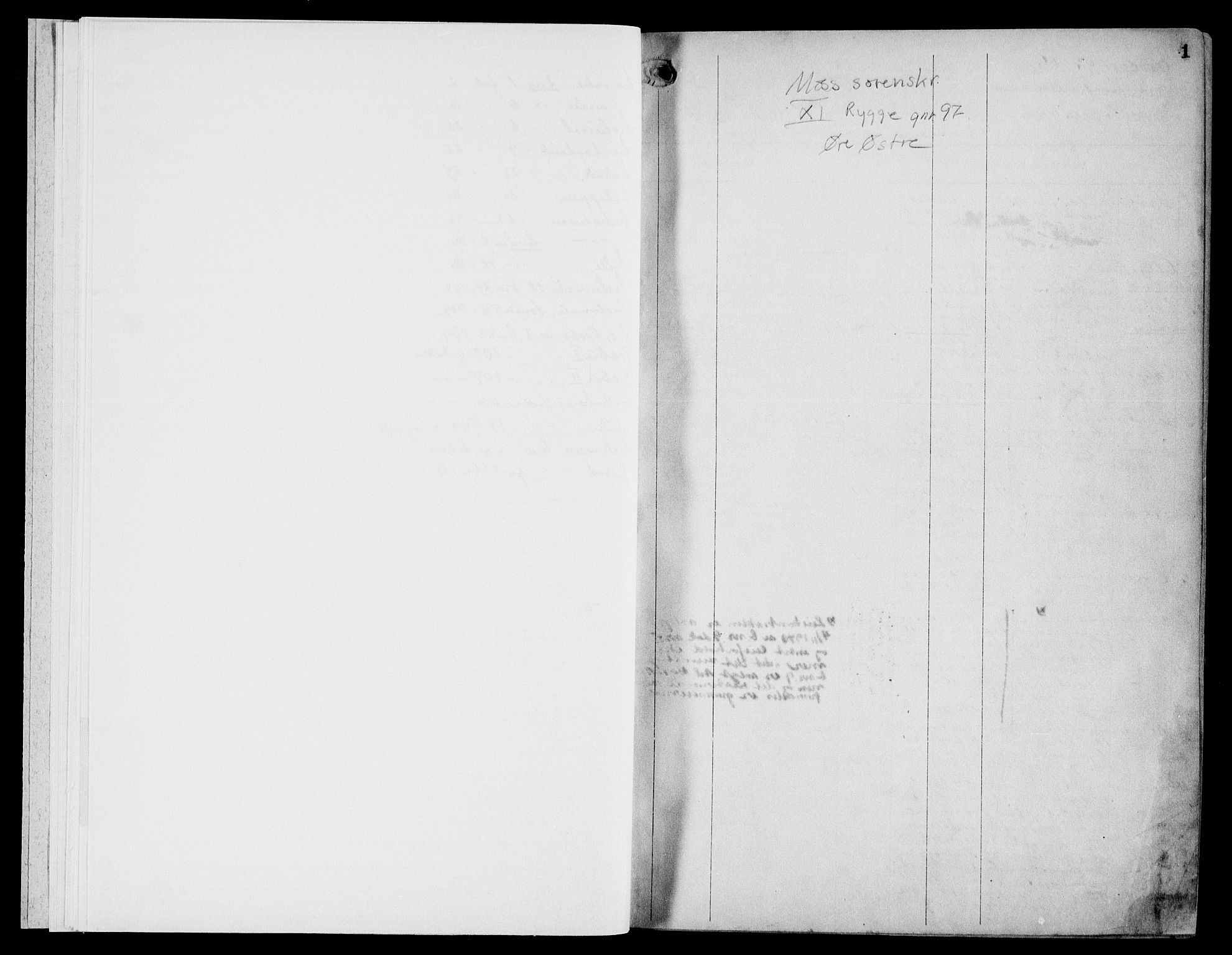 Moss sorenskriveri, SAO/A-10168: Panteregister nr. VIII 11, 1808-1960, s. 1