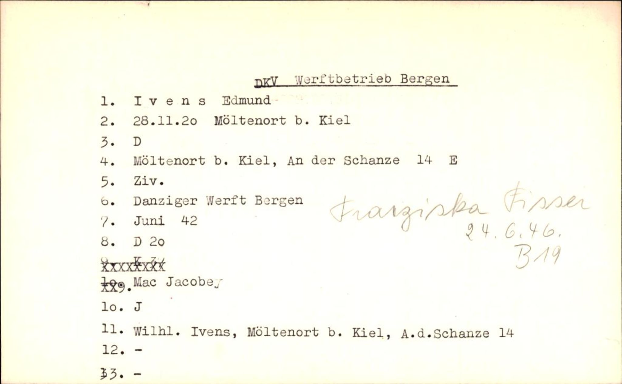 Hjemsendte tyskere , AV/RA-RAFA-6487/D/Db/L0014: Hofmeister-Kaften, 1945-1947, s. 536