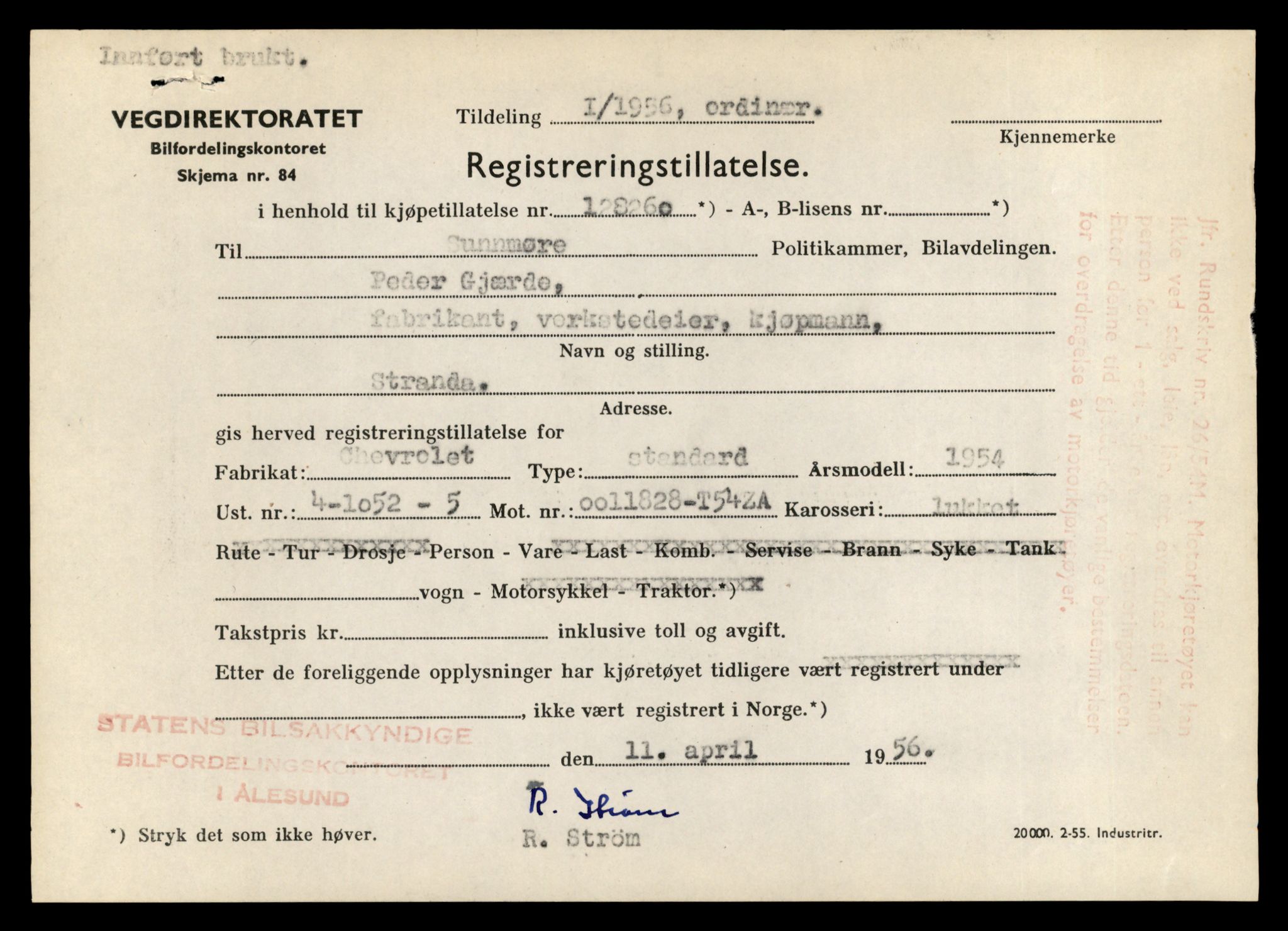 Møre og Romsdal vegkontor - Ålesund trafikkstasjon, AV/SAT-A-4099/F/Fe/L0046: Registreringskort for kjøretøy T 14445 - T 14579, 1927-1998