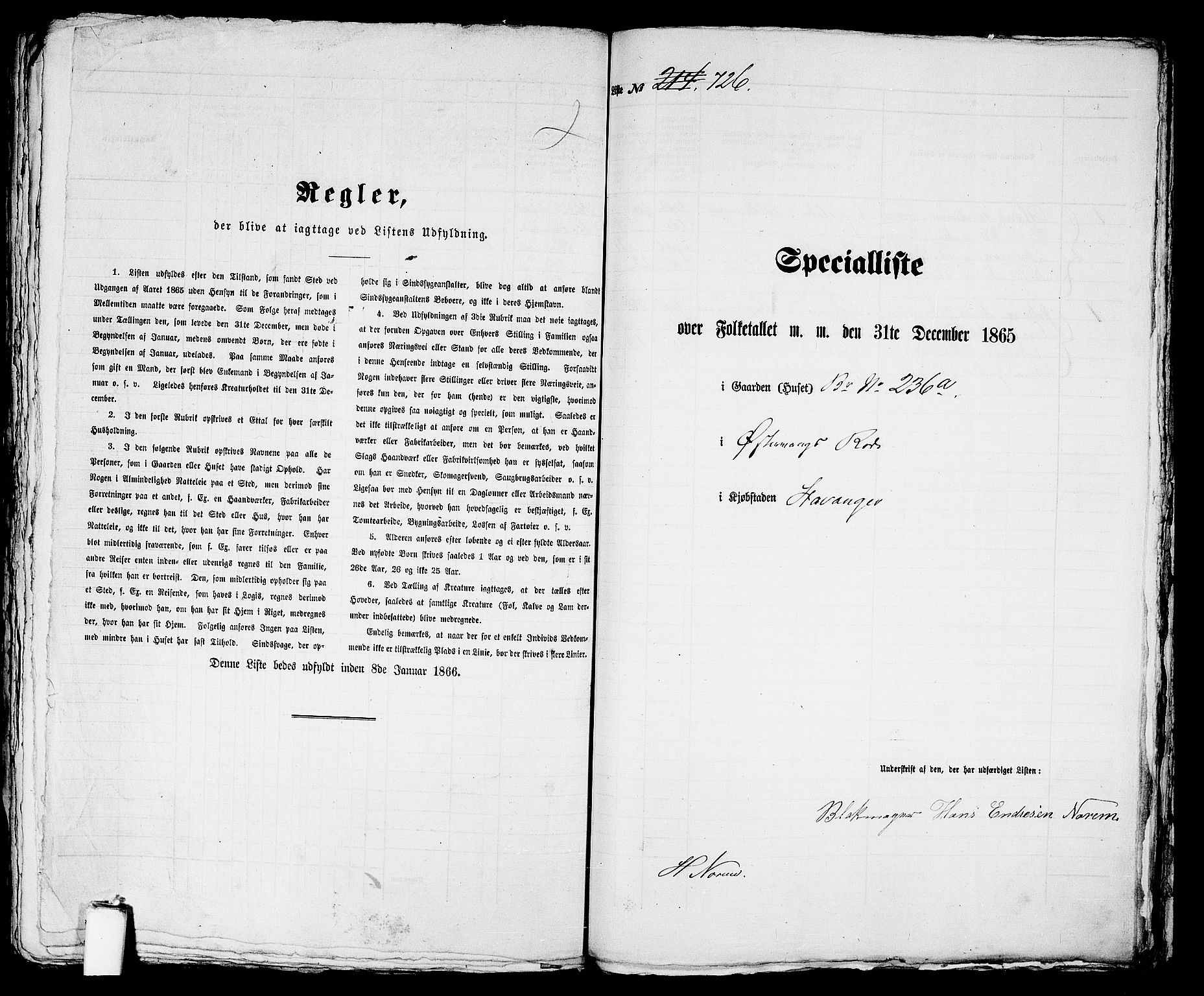 RA, Folketelling 1865 for 1103 Stavanger kjøpstad, 1865, s. 1481