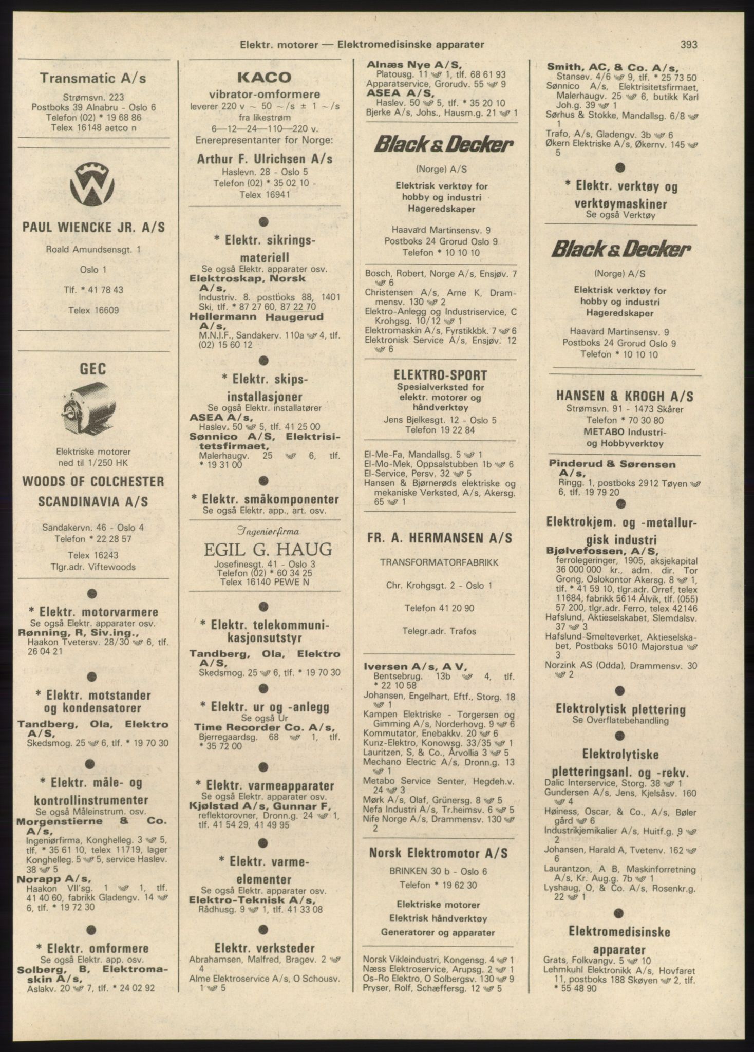 Kristiania/Oslo adressebok, PUBL/-, 1980-1981, s. 393