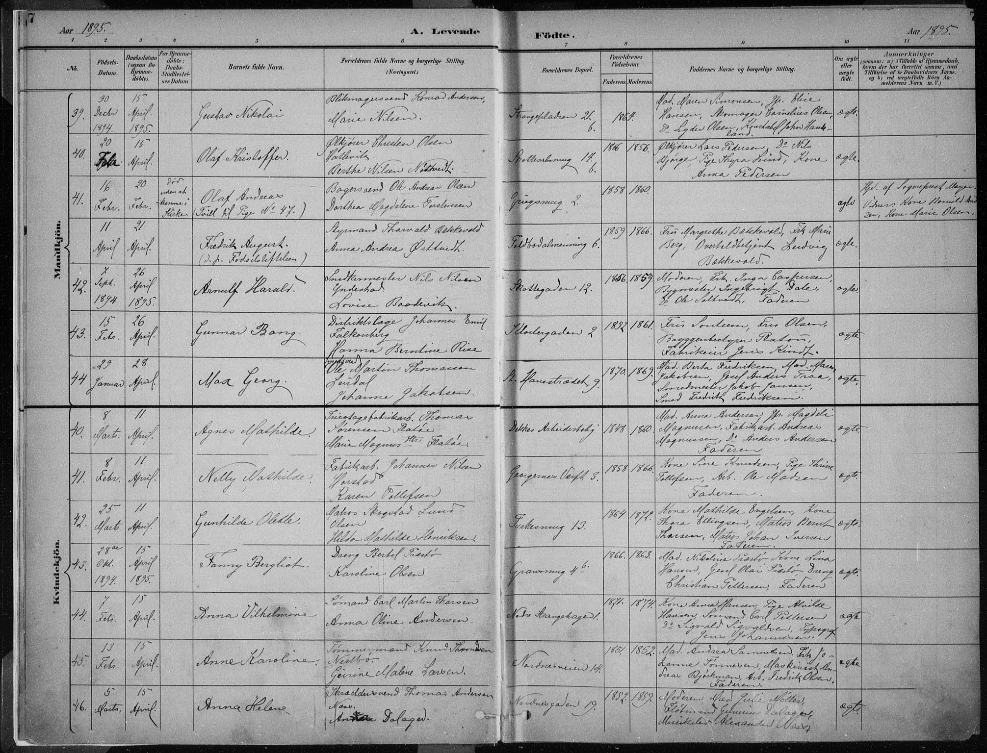 Nykirken Sokneprestembete, AV/SAB-A-77101/H/Haa/L0018: Ministerialbok nr. B 6, 1895-1903, s. 7