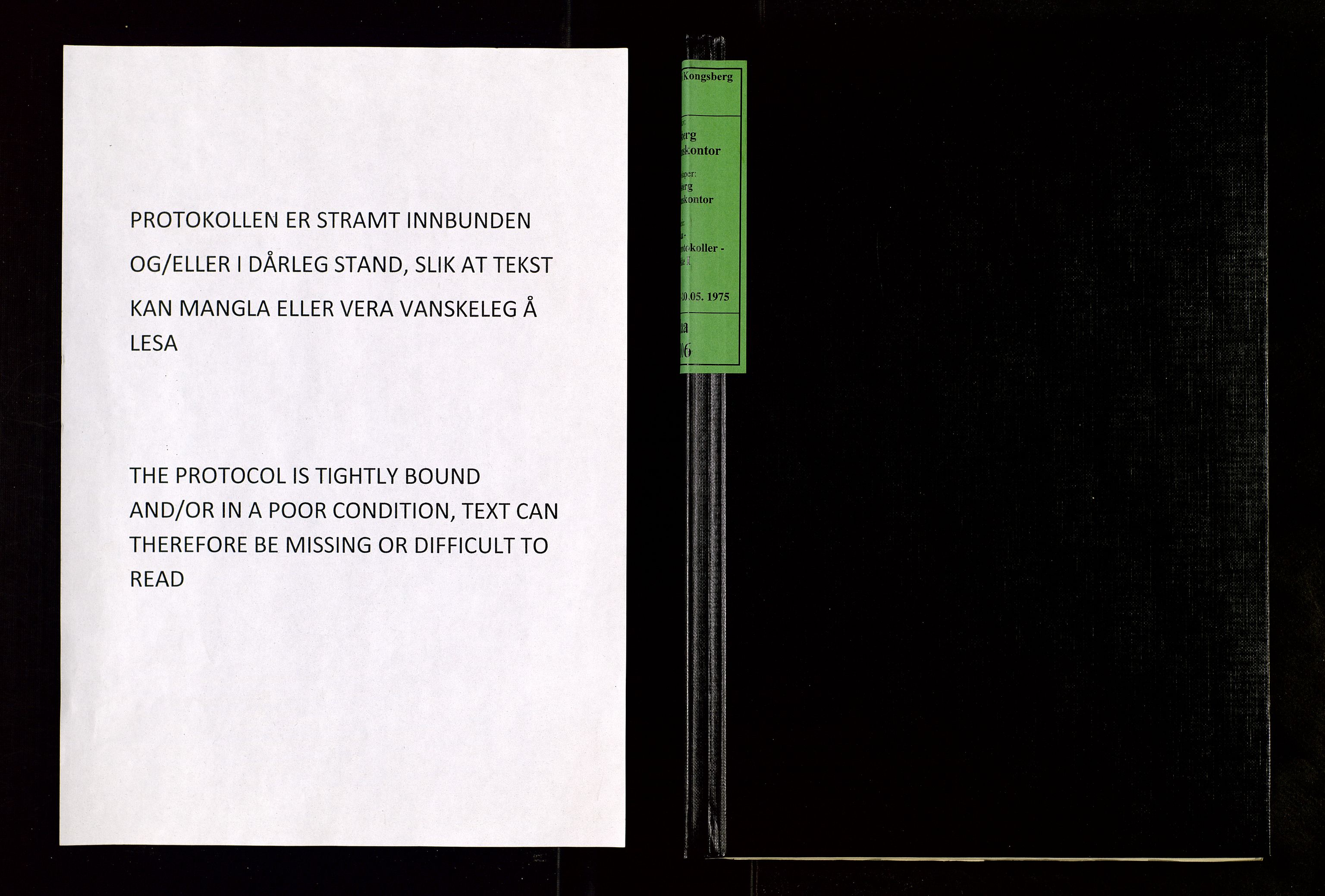 Flesberg lensmannskontor, AV/SAKO-A-508/H/Ha/Haa/L0006: Dødsfallsprotokoll, 1973-1975