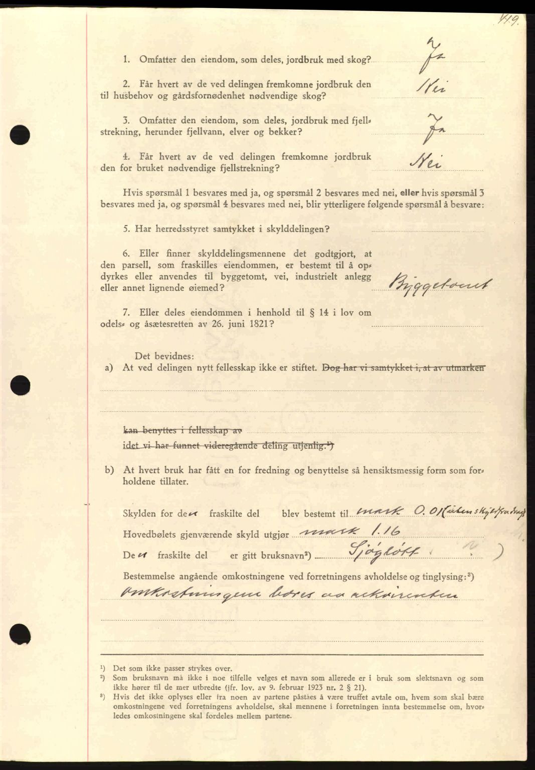 Nordmøre sorenskriveri, AV/SAT-A-4132/1/2/2Ca: Pantebok nr. A87, 1939-1940, Dagboknr: 2990/1939