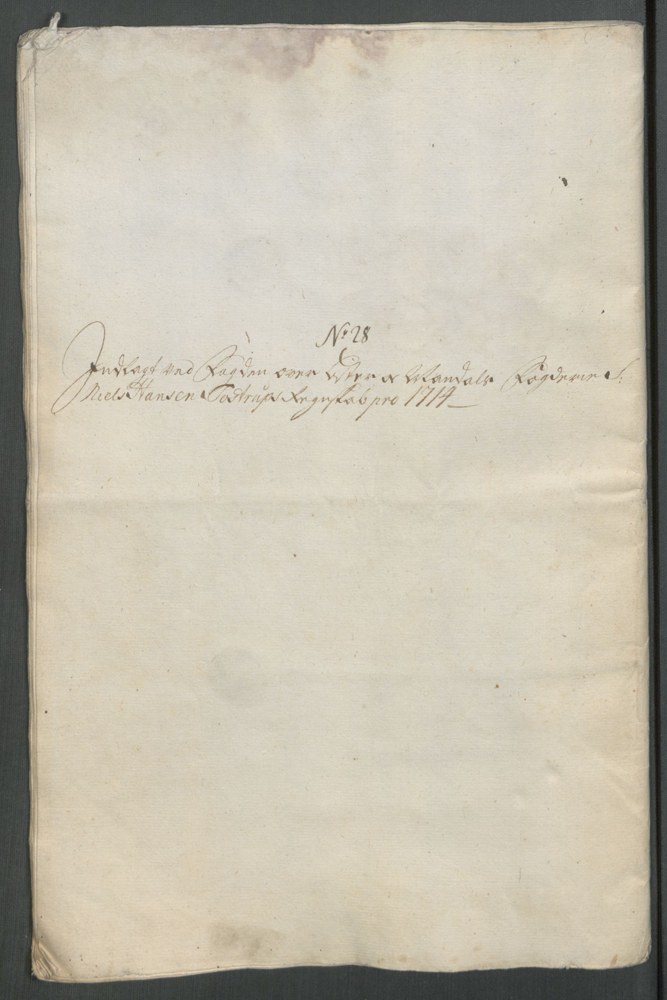 Rentekammeret inntil 1814, Reviderte regnskaper, Fogderegnskap, RA/EA-4092/R43/L2558: Fogderegnskap Lista og Mandal, 1714, s. 208