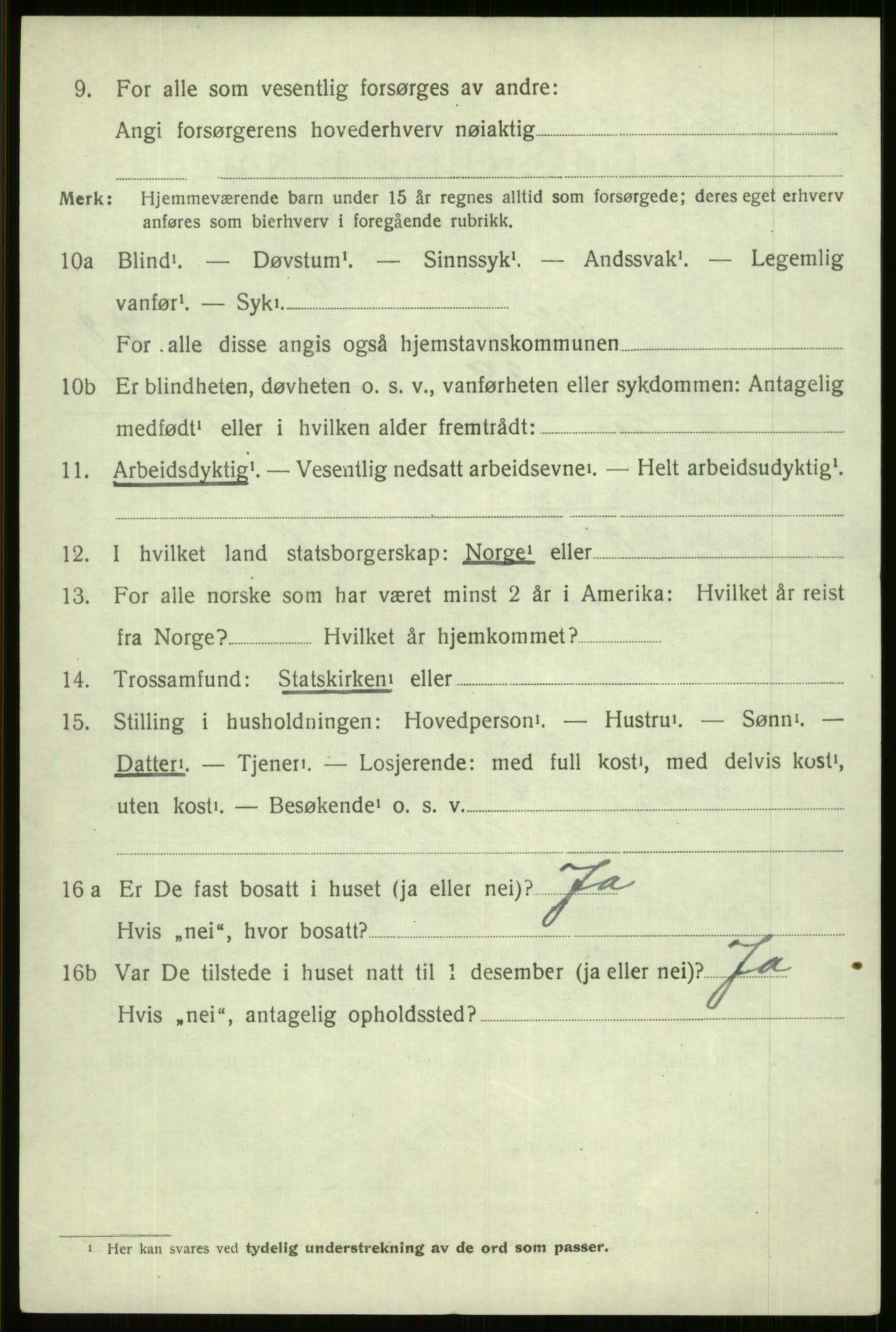 SAB, Folketelling 1920 for 1235 Voss herred, 1920, s. 19256