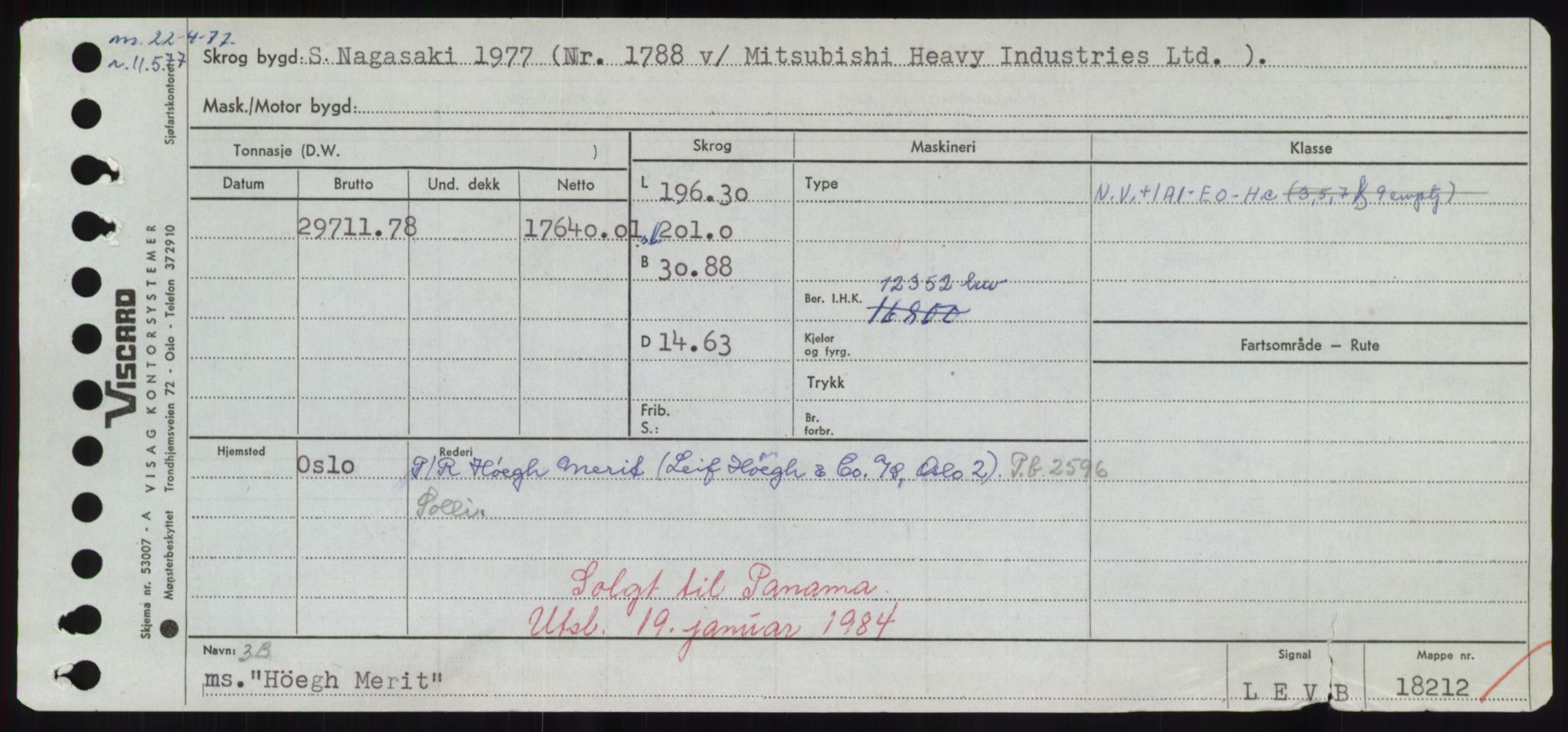 Sjøfartsdirektoratet med forløpere, Skipsmålingen, RA/S-1627/H/Hd/L0017: Fartøy, Holi-Hå, s. 391