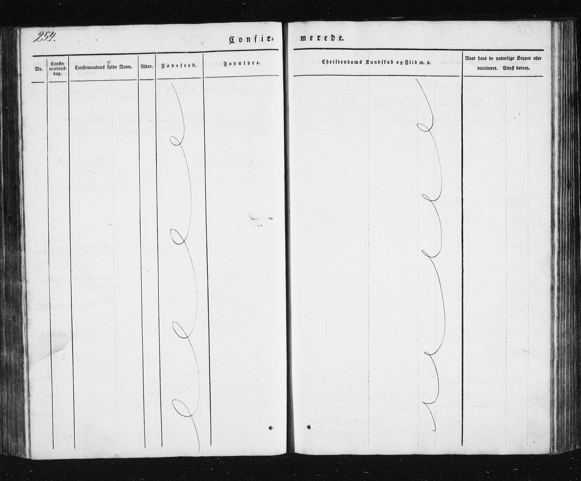 Berg sokneprestkontor, SATØ/S-1318/G/Ga/Gab/L0011klokker: Klokkerbok nr. 11, 1833-1878, s. 254