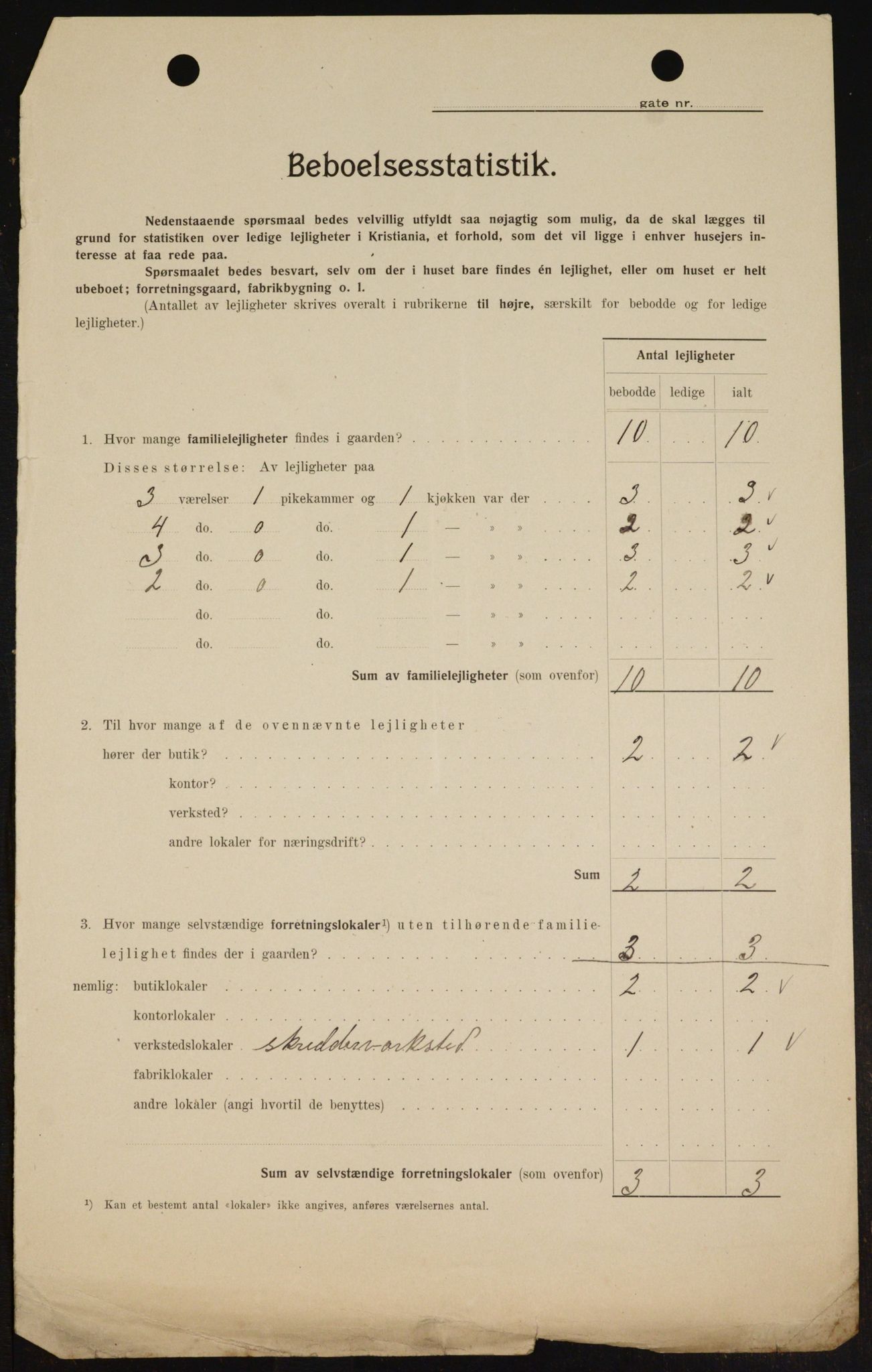 OBA, Kommunal folketelling 1.2.1909 for Kristiania kjøpstad, 1909, s. 70379
