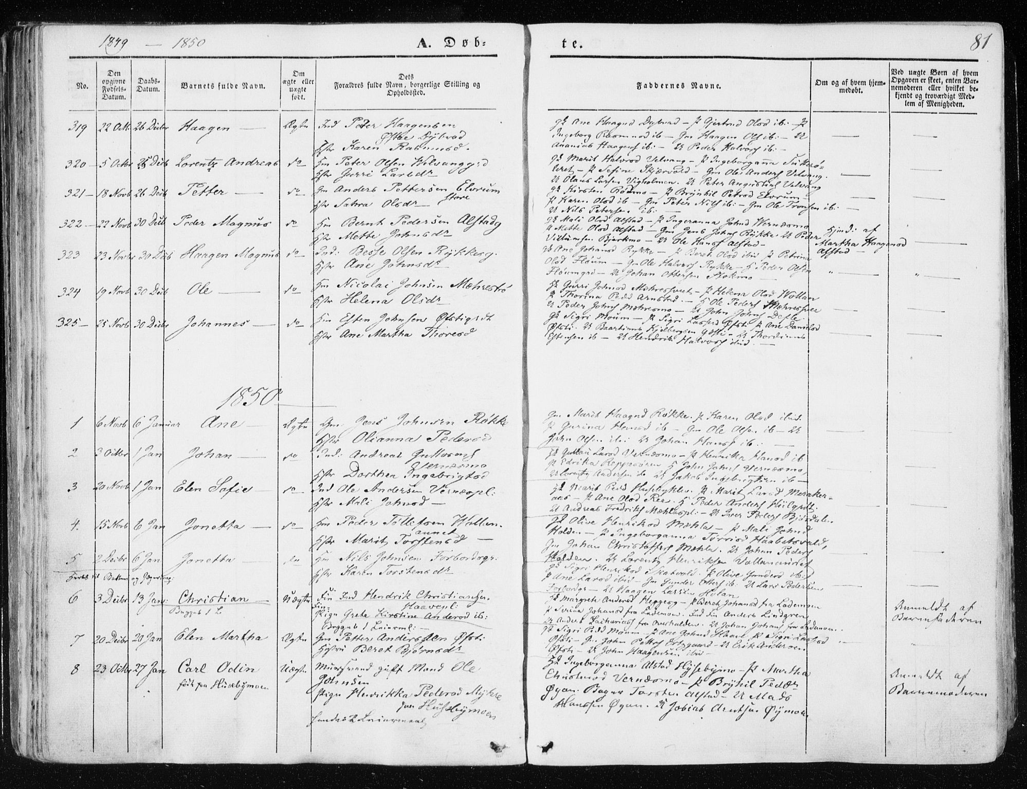 Ministerialprotokoller, klokkerbøker og fødselsregistre - Nord-Trøndelag, AV/SAT-A-1458/709/L0074: Ministerialbok nr. 709A14, 1845-1858, s. 81
