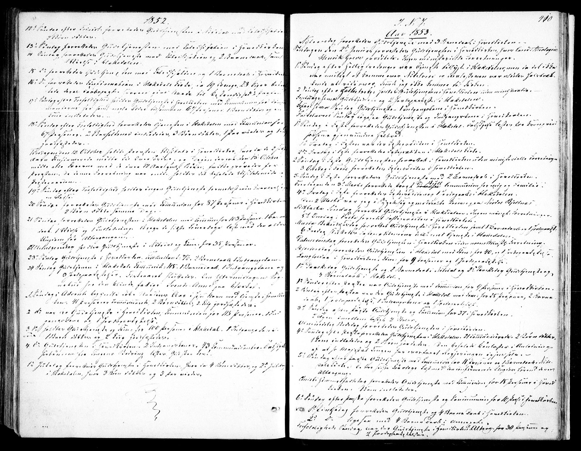 Nittedal prestekontor Kirkebøker, SAO/A-10365a/F/Fa/L0005: Ministerialbok nr. I 5, 1850-1862, s. 410